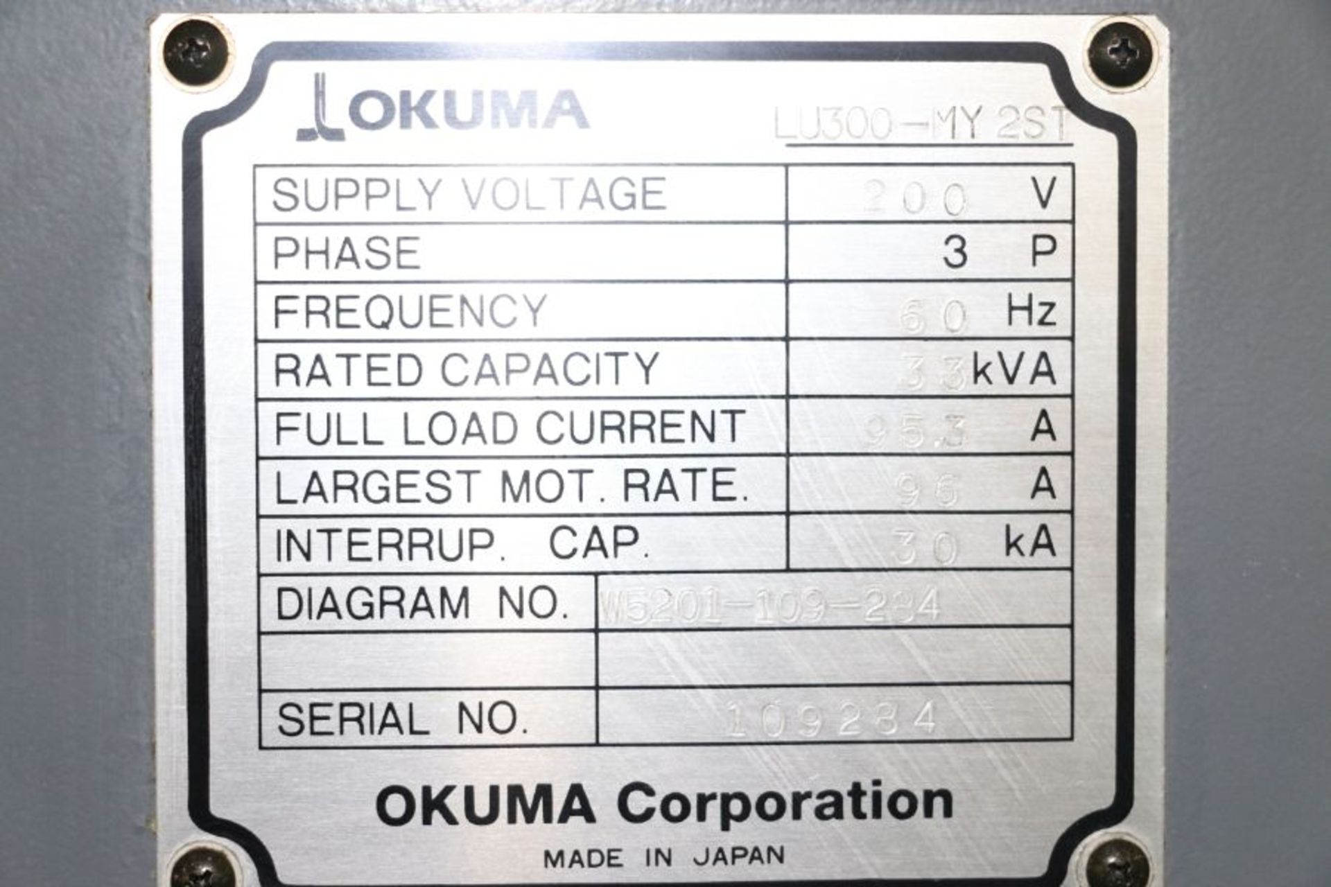 Okuma Simul Turn LU300-MY 2ST, OSP-E100L control, 10" chuck, 12 pos. upper & 8 pos. lower turrets, - Image 15 of 15