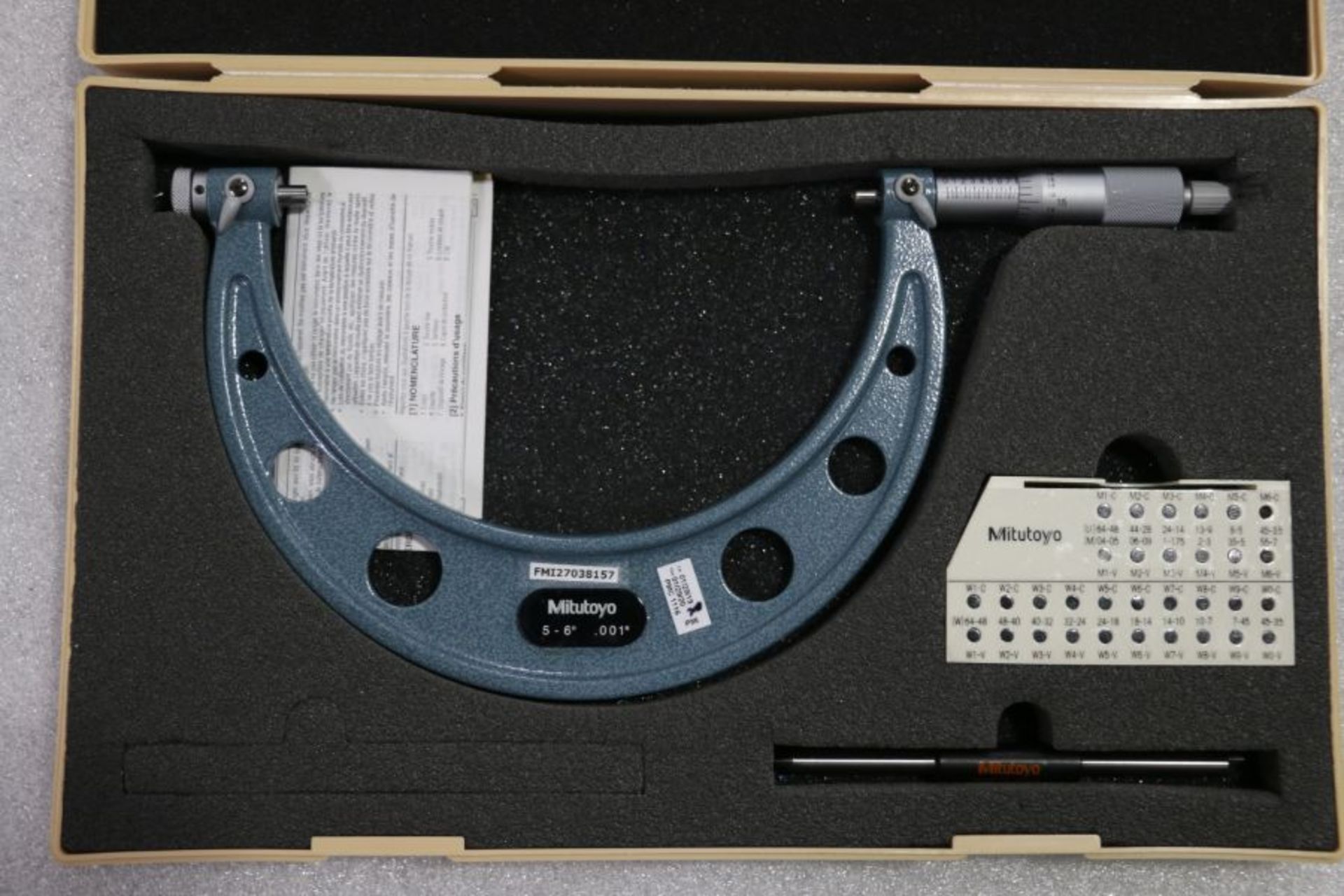 Mitutoyo 5" - 6" Pitch Micrometer