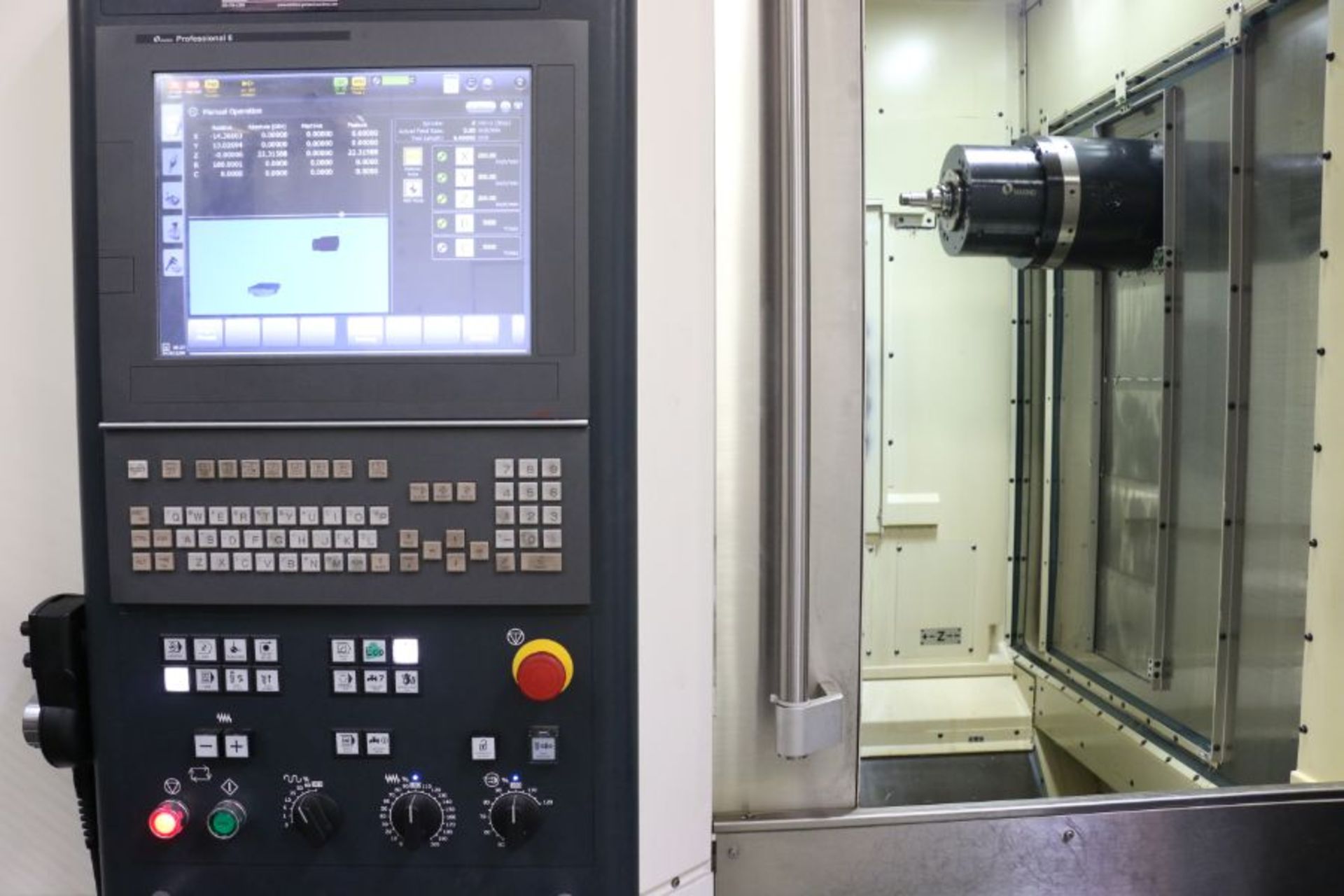 Makino a61nx Super GI.5 Controls, 20" sq. pallets, 14k rpm, CAT 40, High column, 218 ATC, HP CTS, - Image 3 of 6