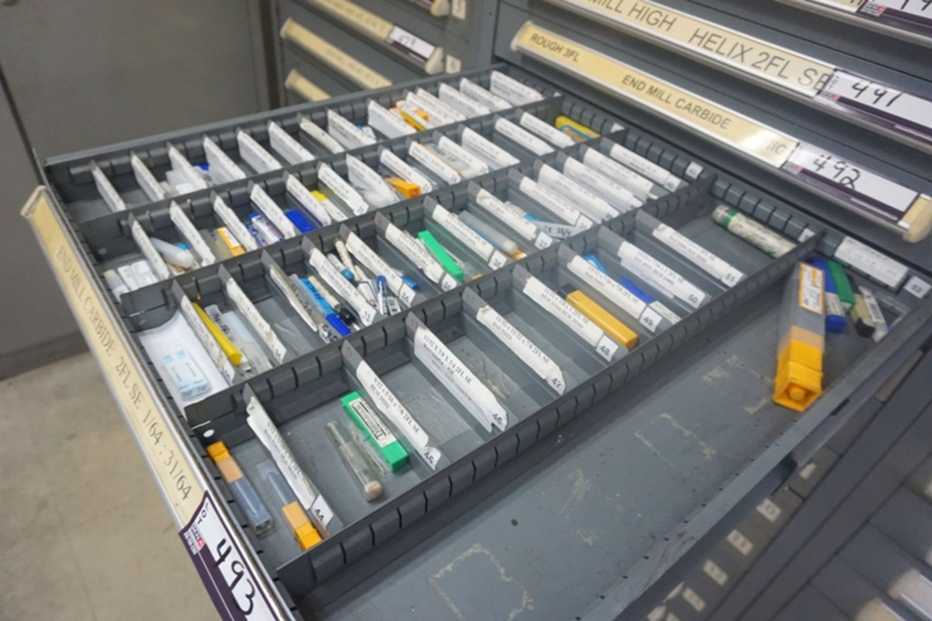 Drawer with Assorted Carbide Endmills - Image 2 of 9