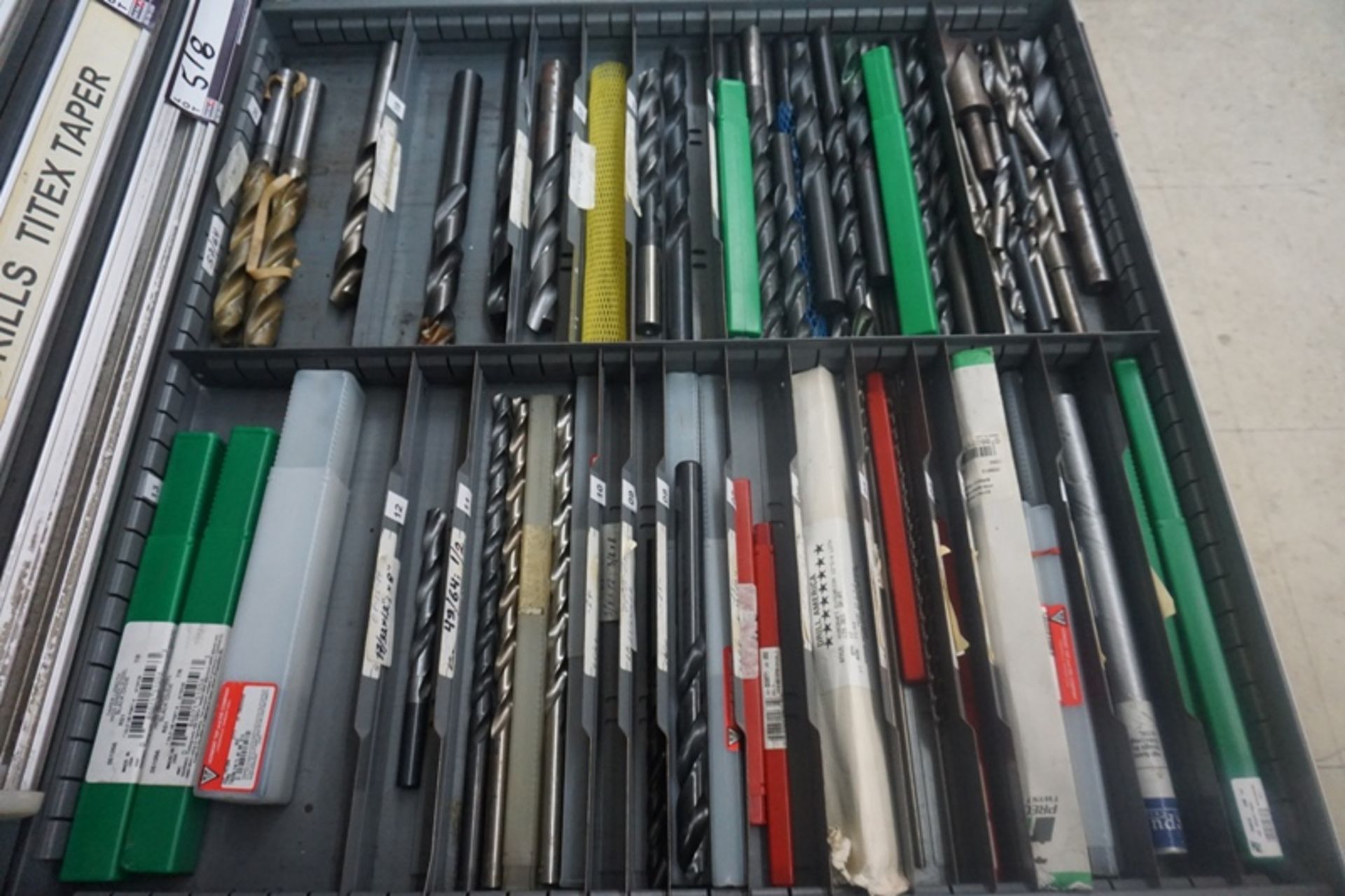 Drawer with Assorted High Speed Drills - Image 5 of 7