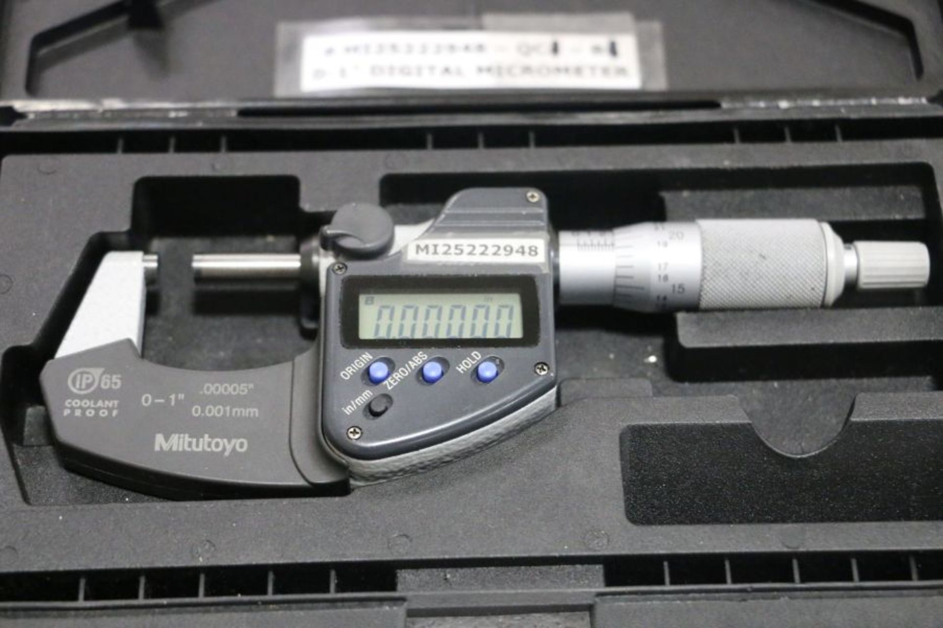 Mitutoyo 0" - 1" Digital Micrometer - Image 2 of 3