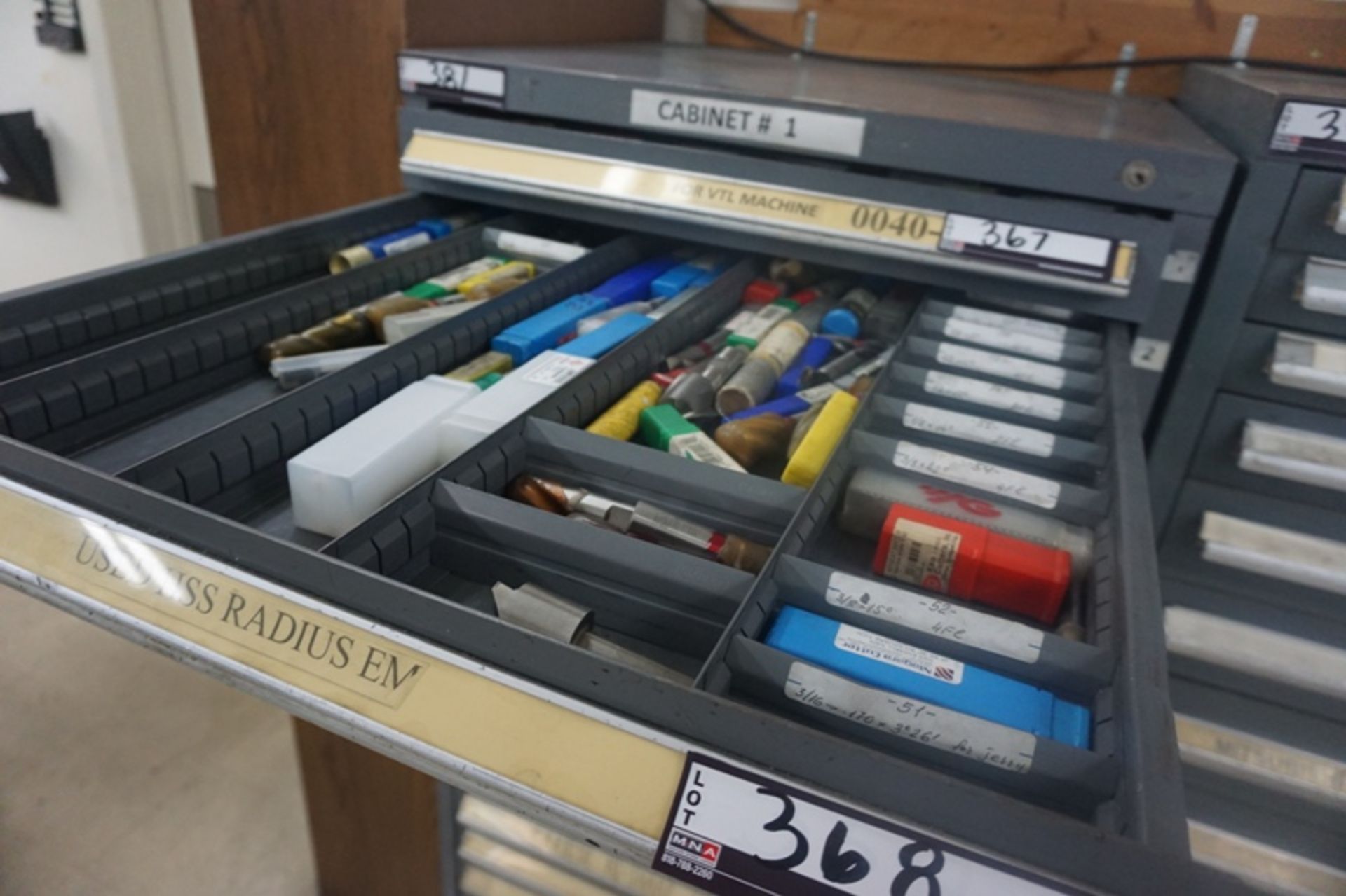 Drawer with Assorted High Speed Endmills - Image 3 of 5