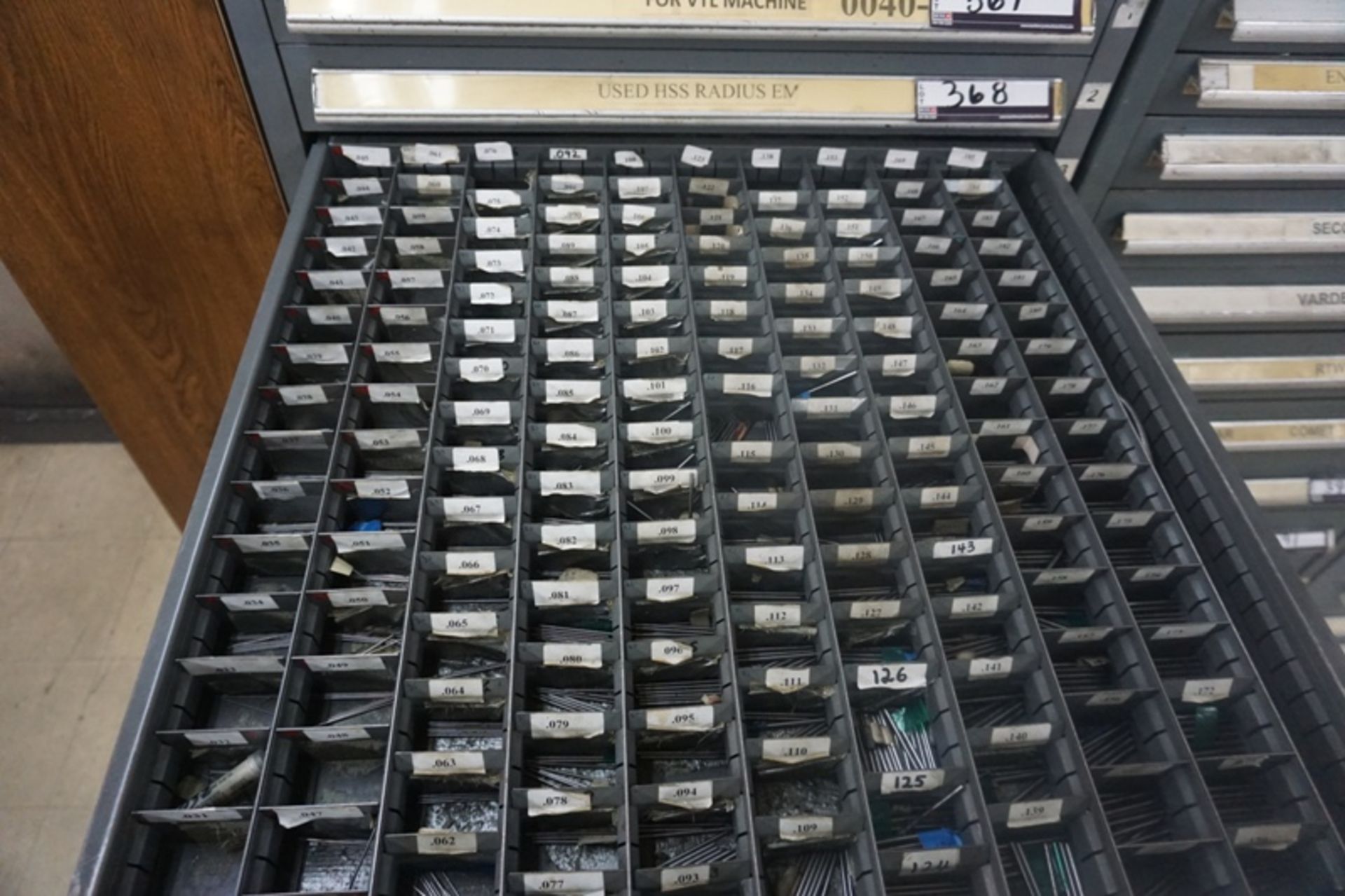 Drawer with Assorted Gage Pins