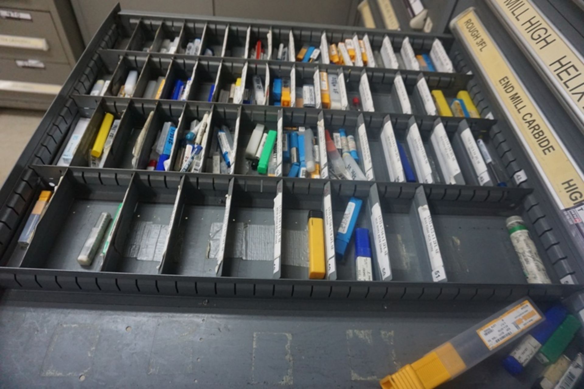 Drawer with Assorted Carbide Endmills - Image 7 of 9