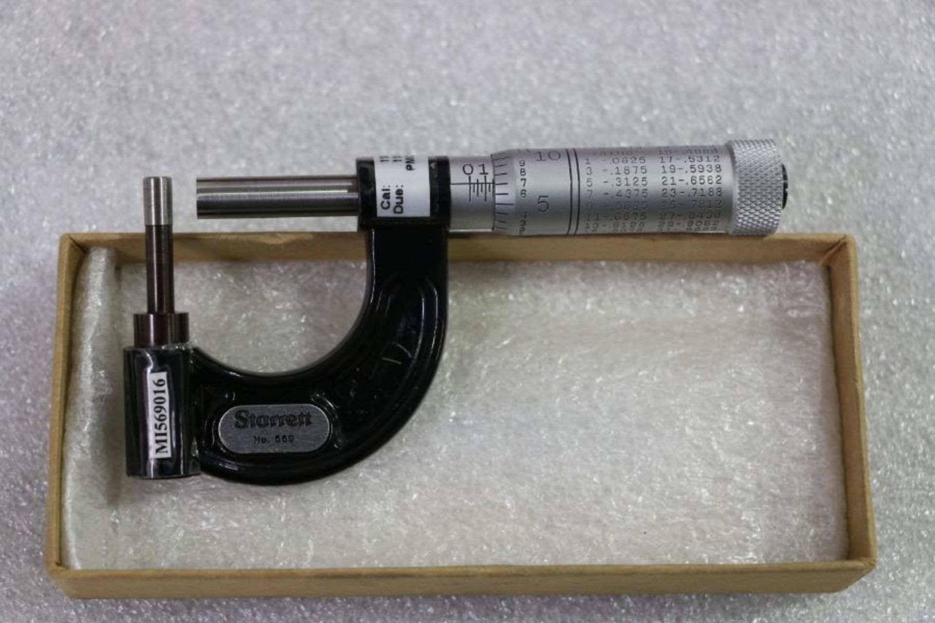 Starrett 0" - 1" Anvil Micrometer - Image 2 of 3