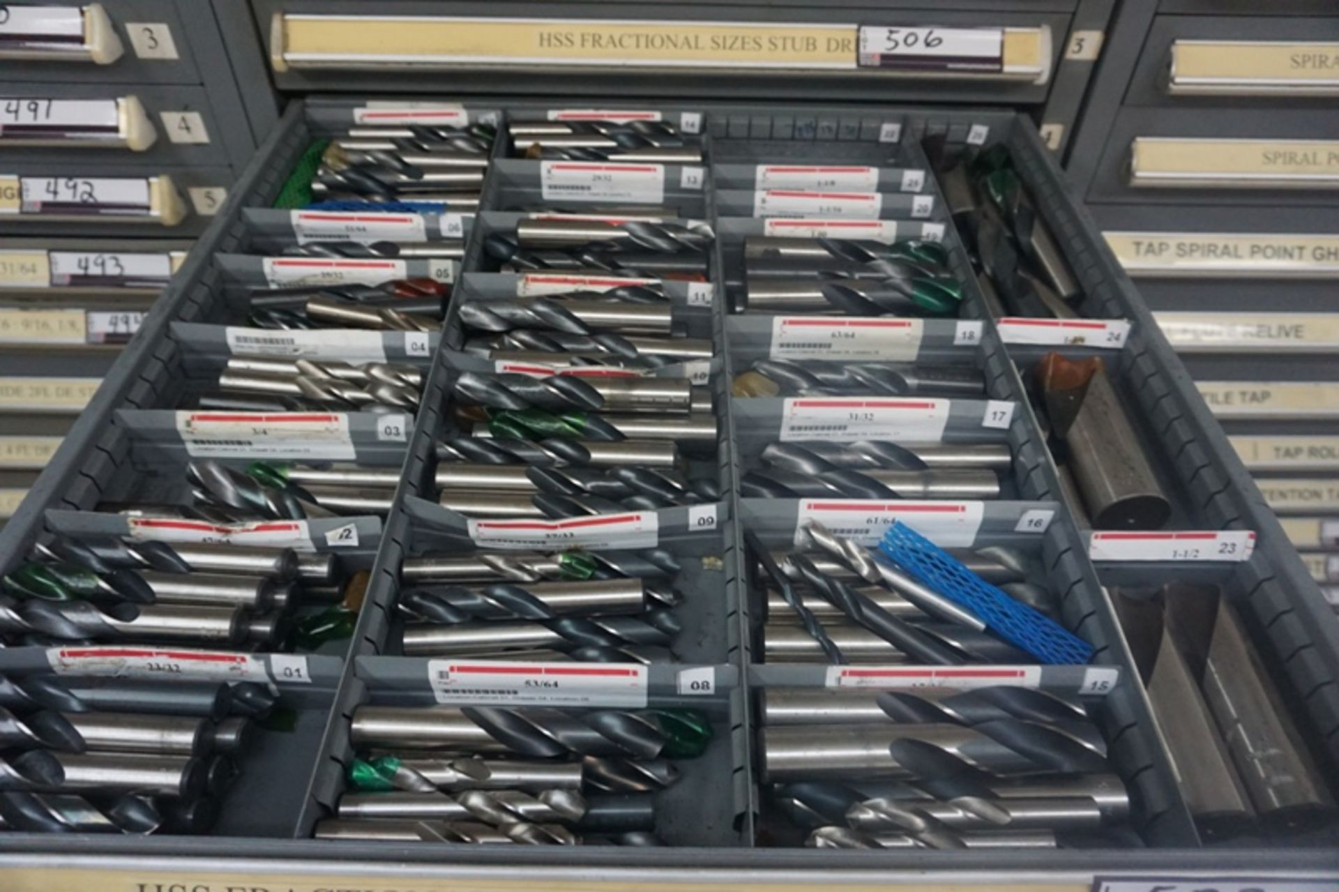 Drawer with Assorted High Speed Drills - Image 2 of 7