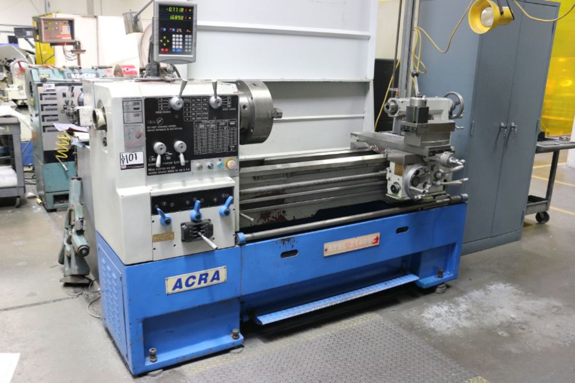 Acra Atel-2140SC 21" x 40" Gear Lathe, 13" 3 Jaw Chuck, 3" Bore, Newall C80 DRO, s/n 2140503023, New - Image 2 of 9