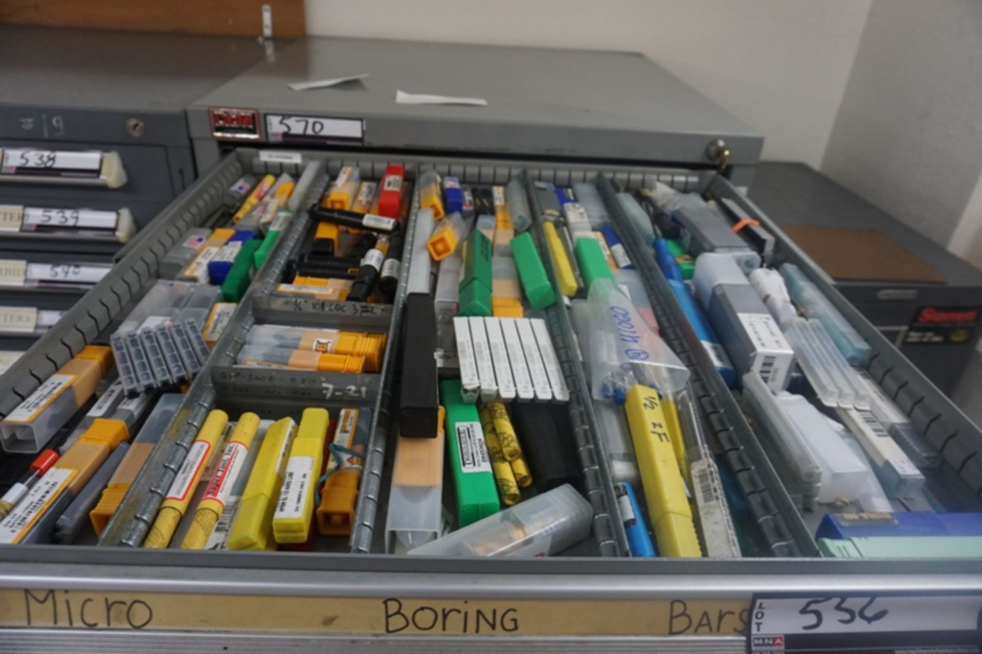 Drawer with Assorted Endmills - Image 5 of 5