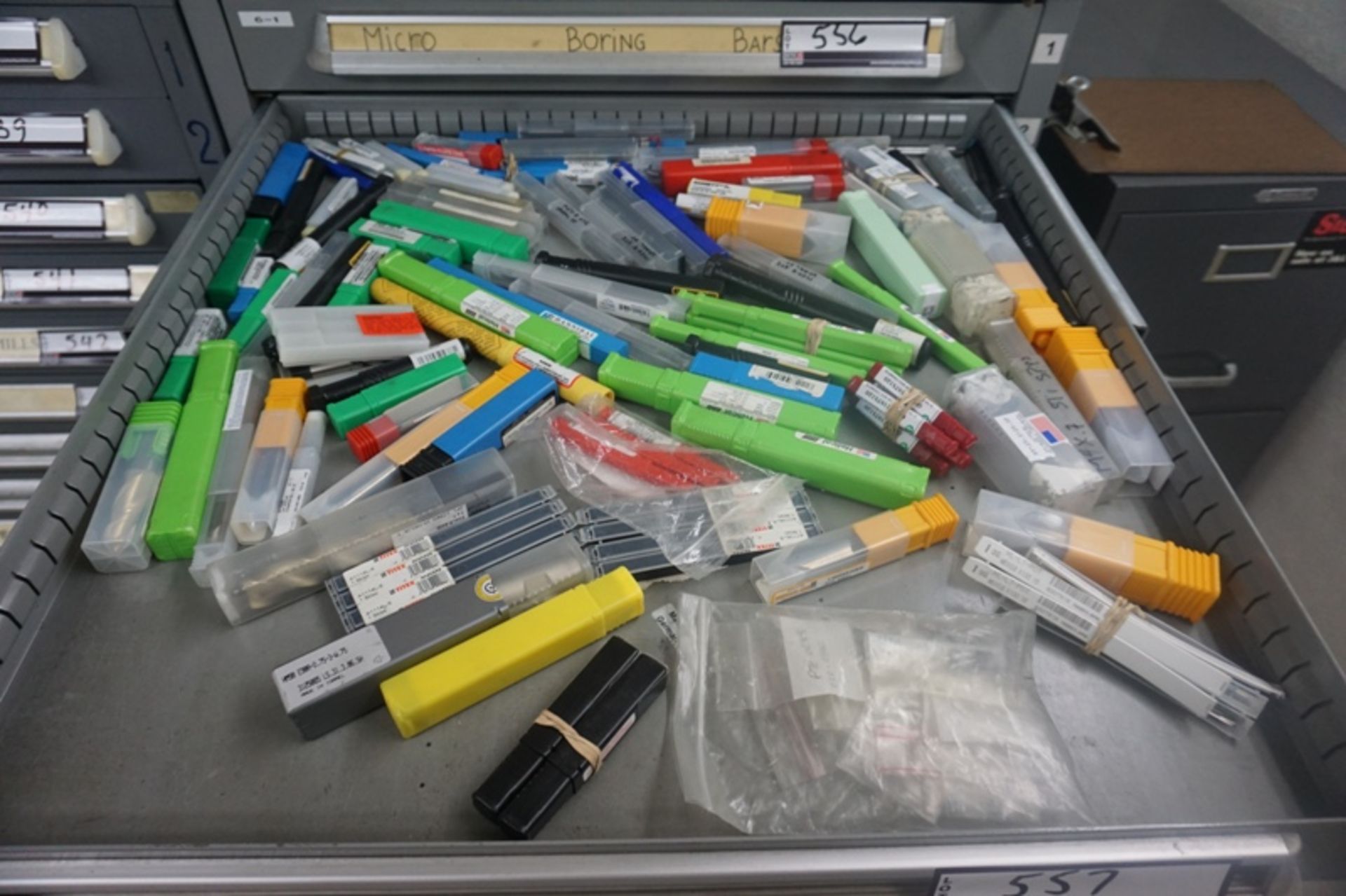 Drawer with Assorted Endmills - Image 6 of 6