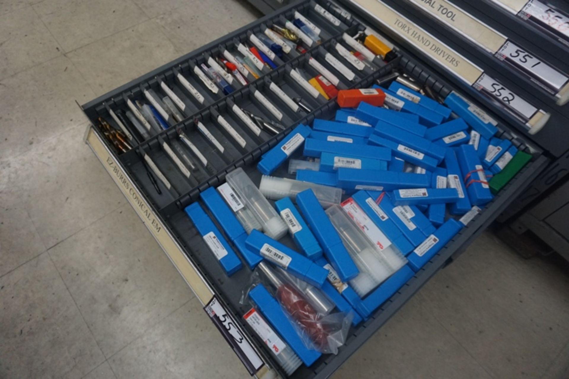 Drawer with Assorted Endmills - Image 2 of 4