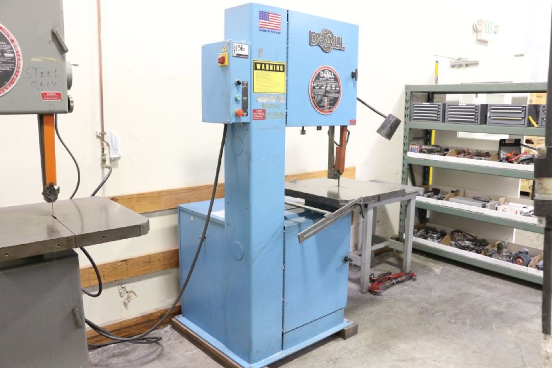 DoAll 2013-V Vertical Bandsaw, 154" Blade, s/n 500=012531, New 2001 - Image 3 of 5