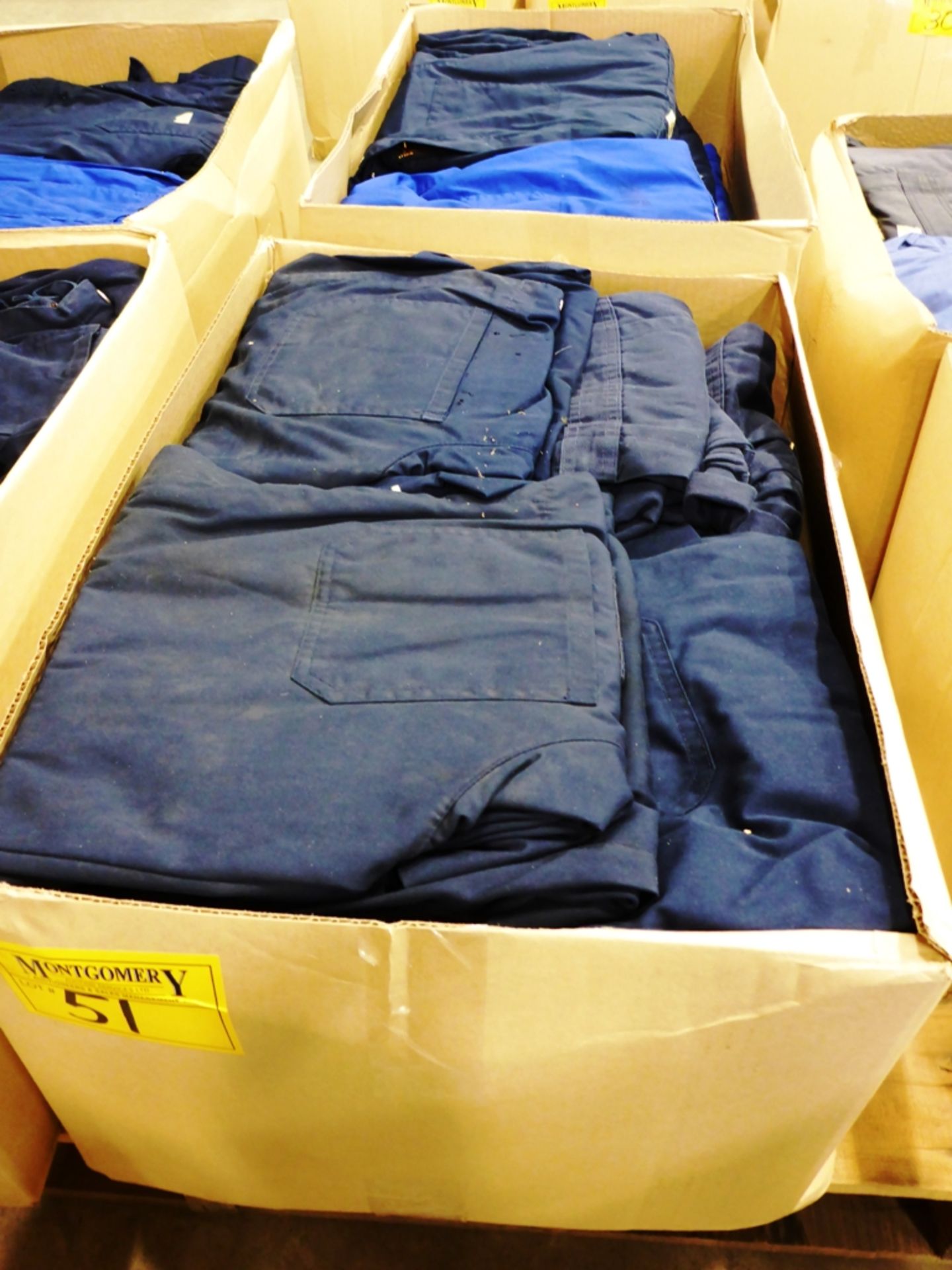 L/O ASST. IND. COVERALLS - 36R 42R 42T 44T 46R 48R - CHARCOAL & ROYAL BLUE