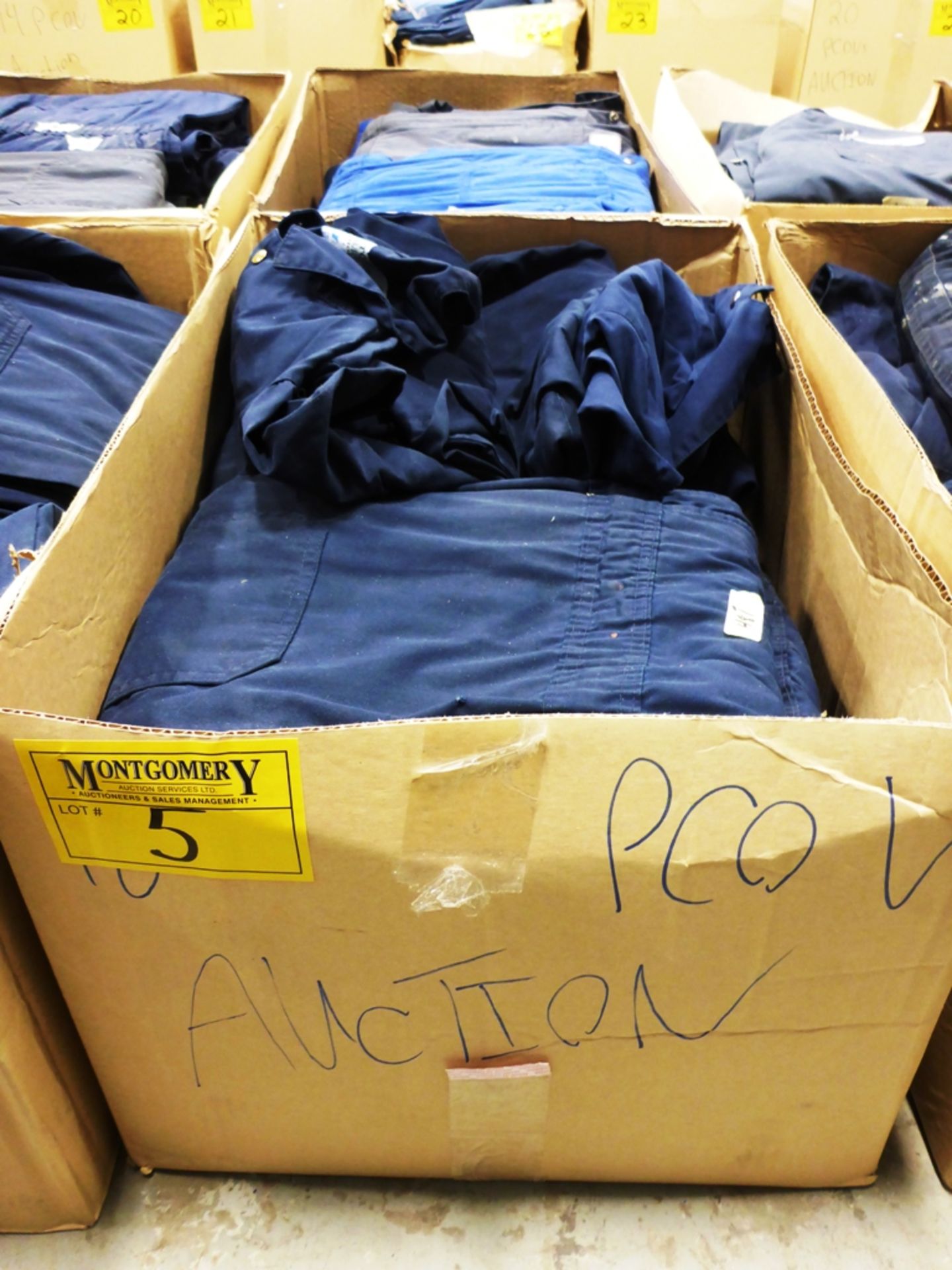 L/O ASST. INDUSTRIAL COVERALLS - 48T 46XT 44R 54T - POLY/COTTON - NAVY BLUE