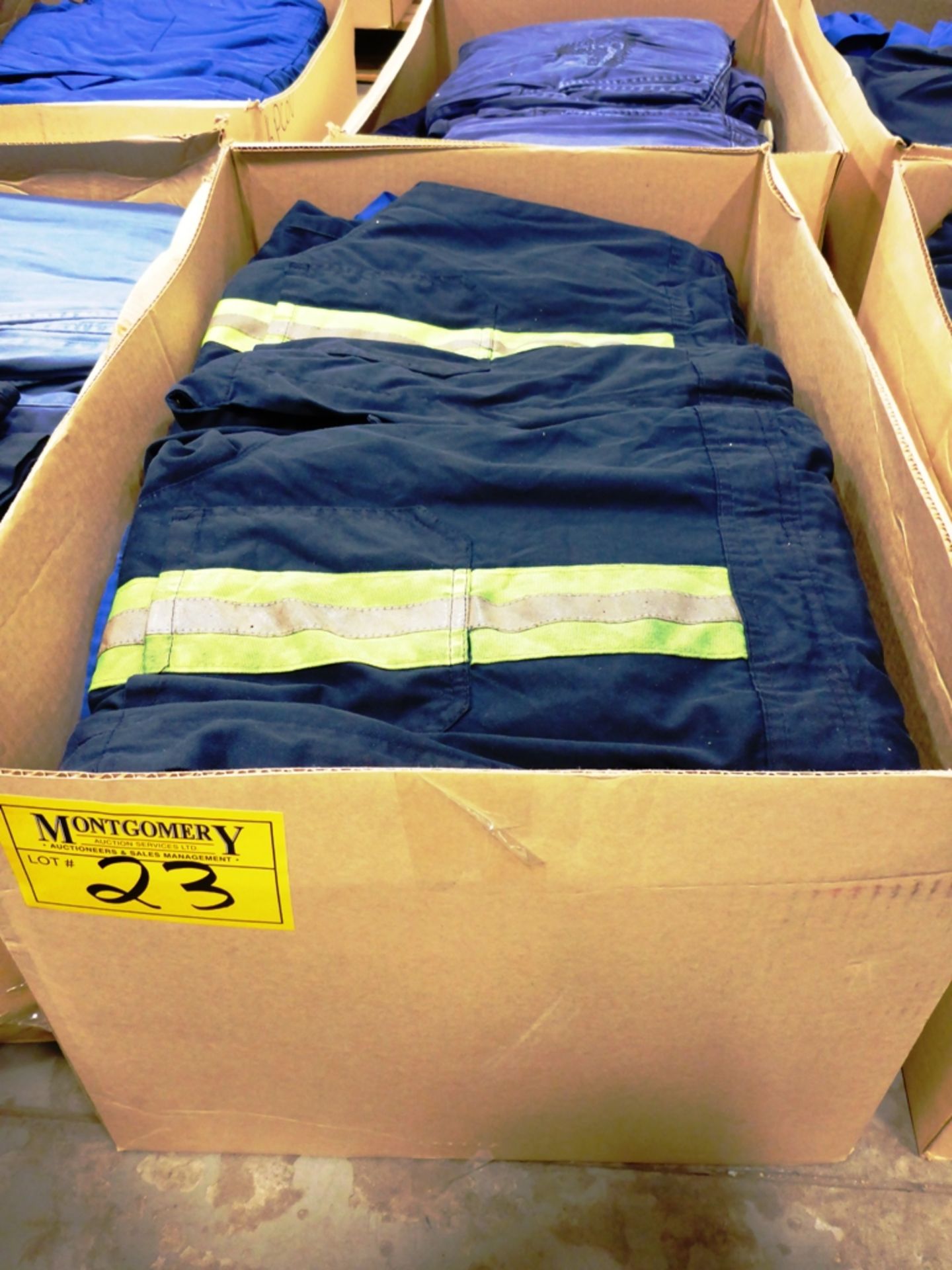 L/O ASSORTED INDUSTRIAL COVERALLS - 44R 46T - ROYAL & NAVY BLUE