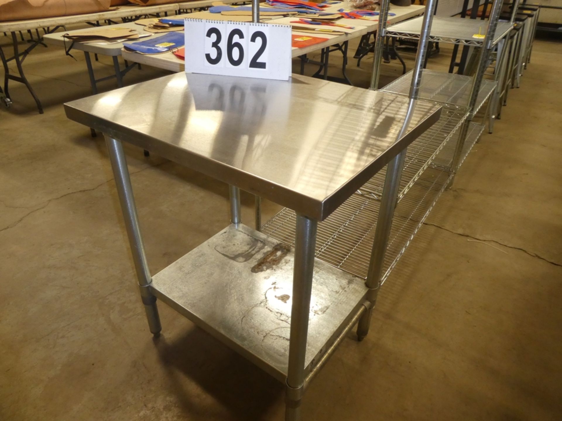 24X30 STAINLESS WORK TABLE