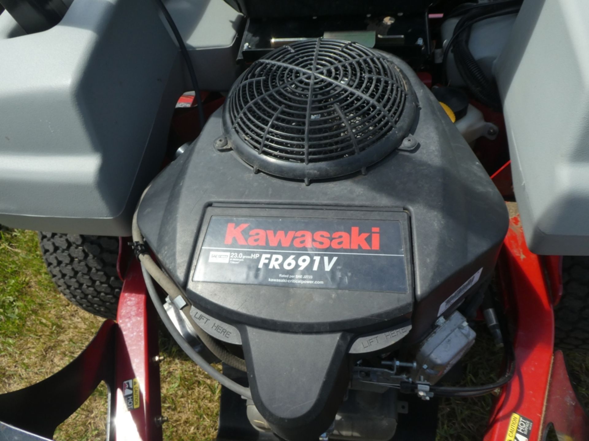 EXMARK PIONEER E SERIES ZERO TURN MOWER W/ 52" MOWING DECK, ROPS - 74.4 HRS23HP S/N 314607425 - Image 3 of 3