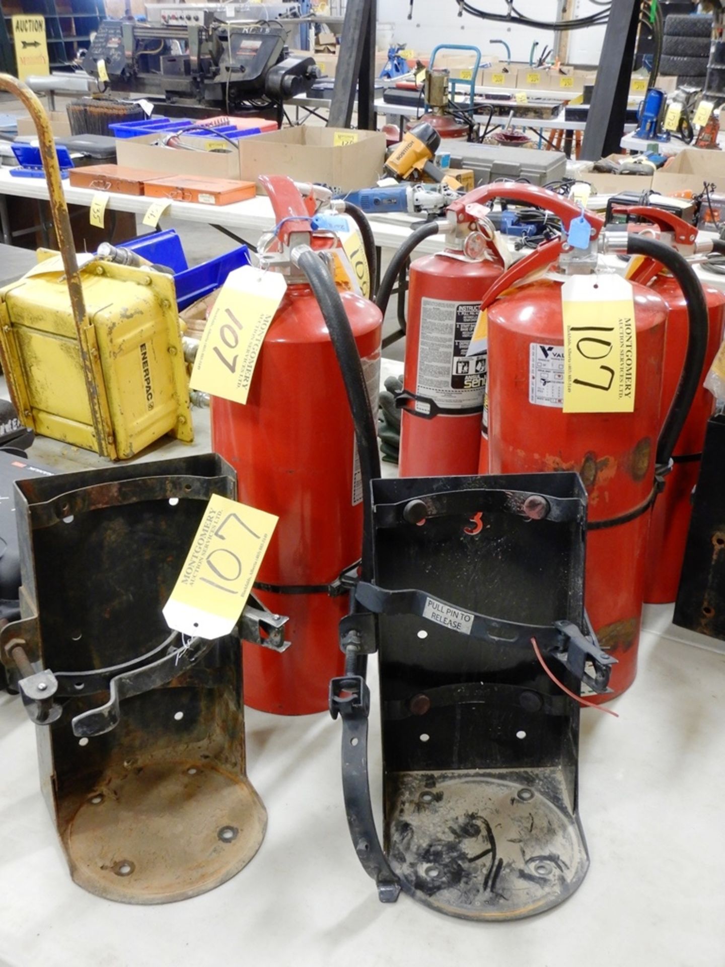 L/O 2 - ANSUL SENTRY 20LB FIRE EXTINGUISHERS W/ MOUNTS