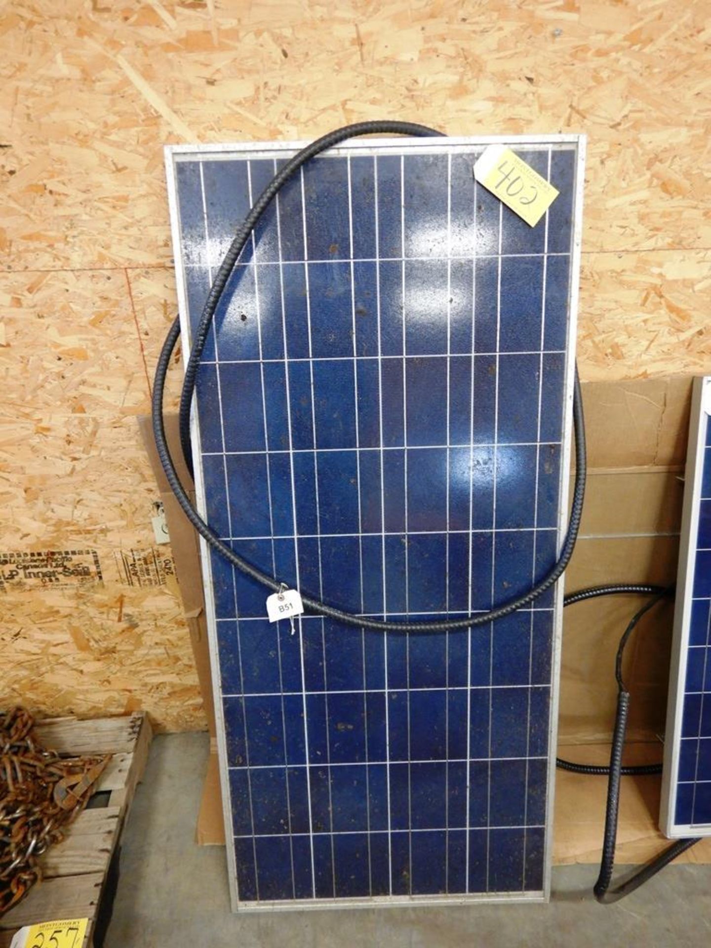 SOLARTECH SOLAR PANEL 26"X58" S/N 091202010557B51