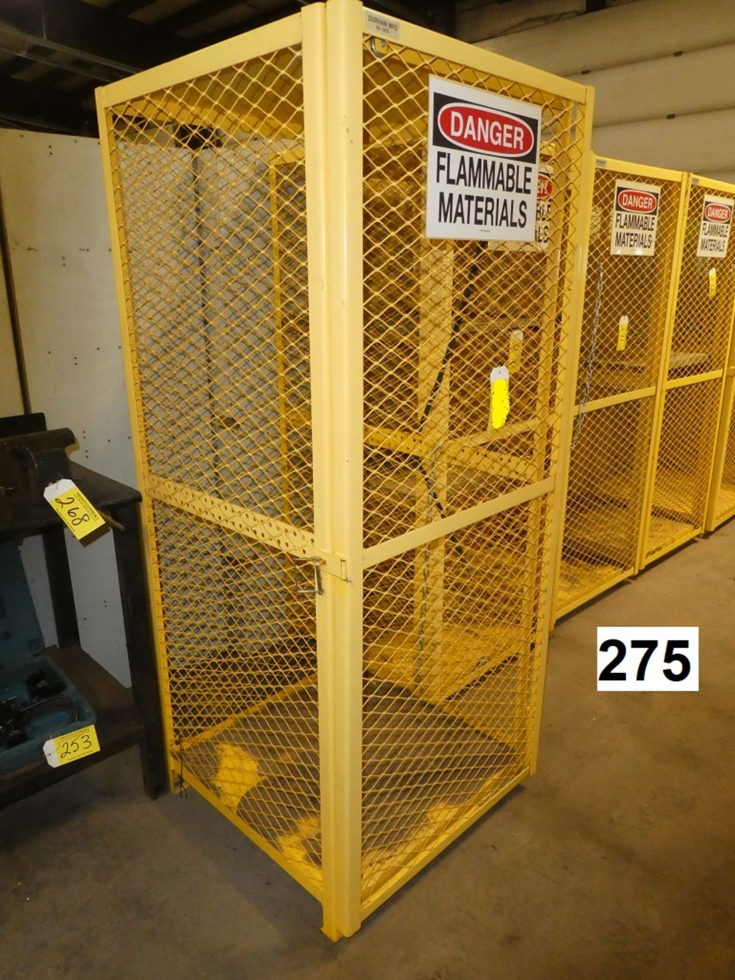 30"X30"X72" FLAMMABLE MATERIALS STORAGE CAGE