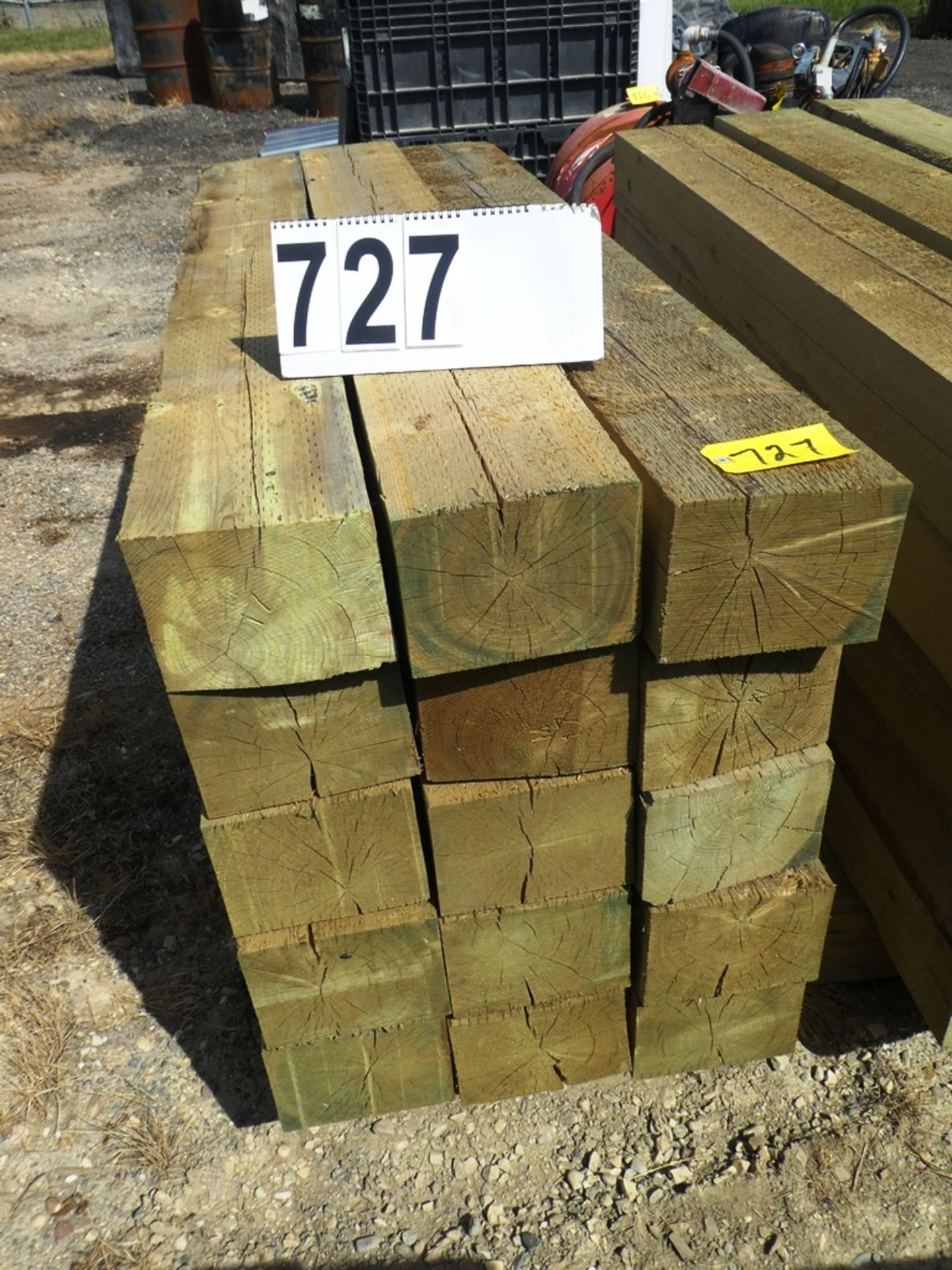 15-6"X8"X60" TREATED HWY GUARD RAIL POSTS