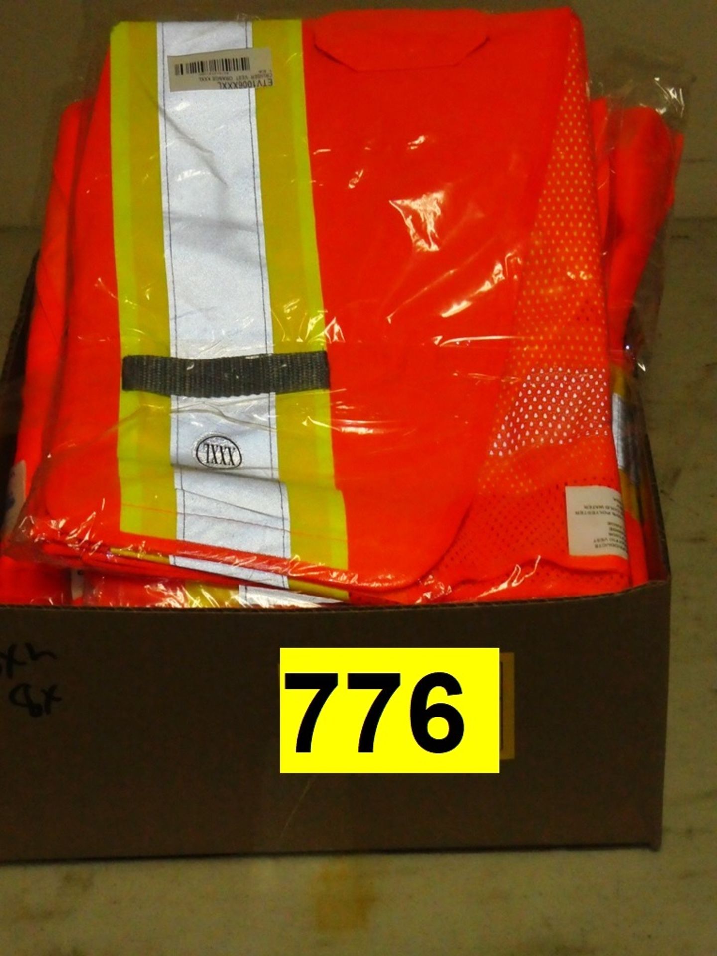 8-RADWEAR & eXCALIBUR ORANGE MESH SAFETY VESTS SIZE XXX- LARGE