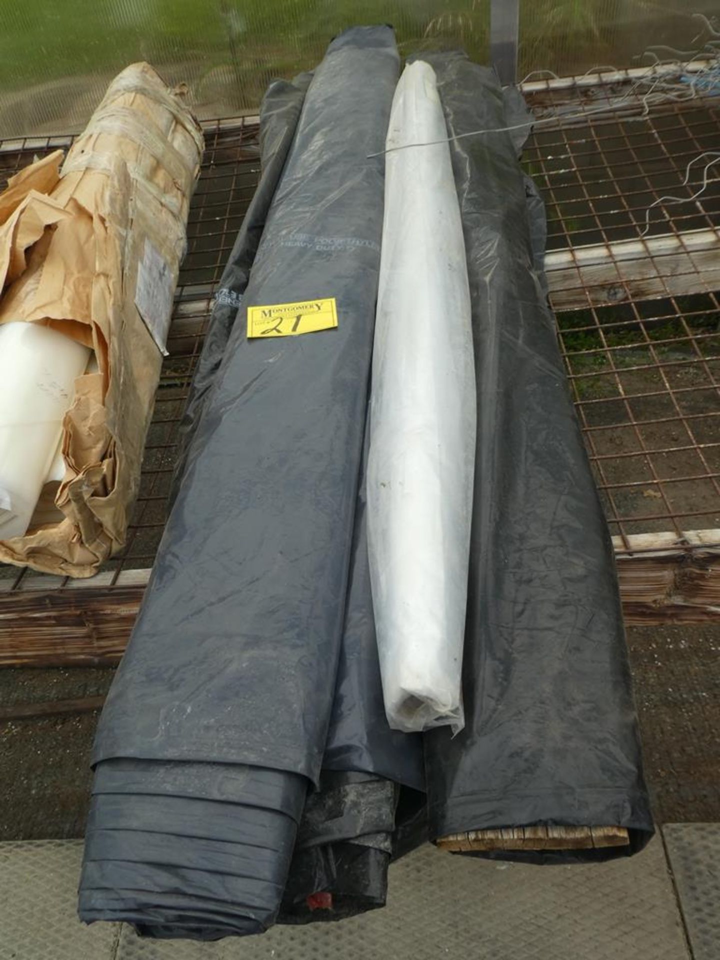 4 - ROLLS OF CLEAR POLY CONVECTION TUBE - APPROX 100' EACH, L/O BLACK & CLEAR POLY - Image 2 of 2