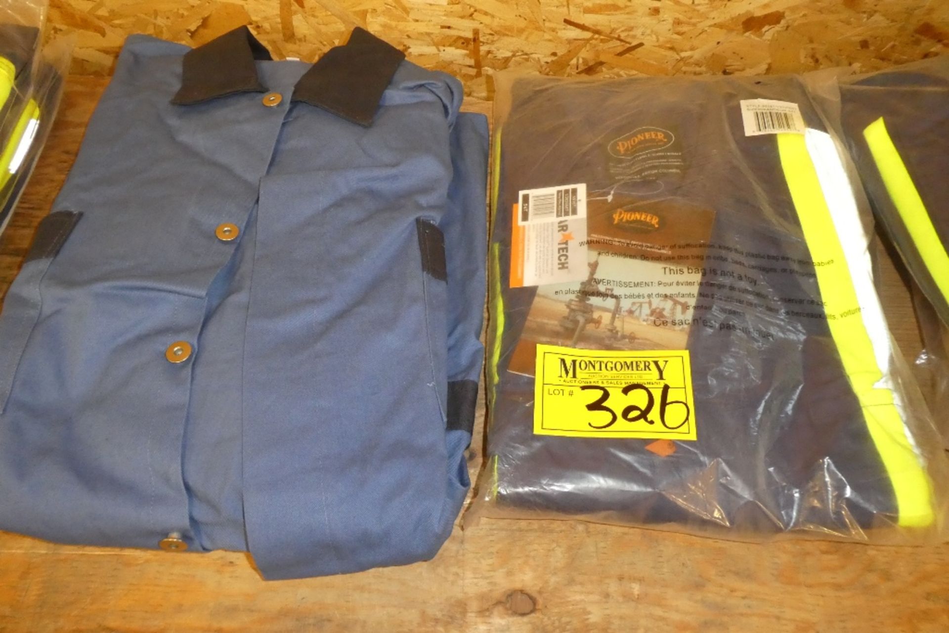 1--PIONEER STORM MASTER SAFETY/POLY COTTON COVERALL, SIZE 54T, 1- PIONEER STORM MASTER