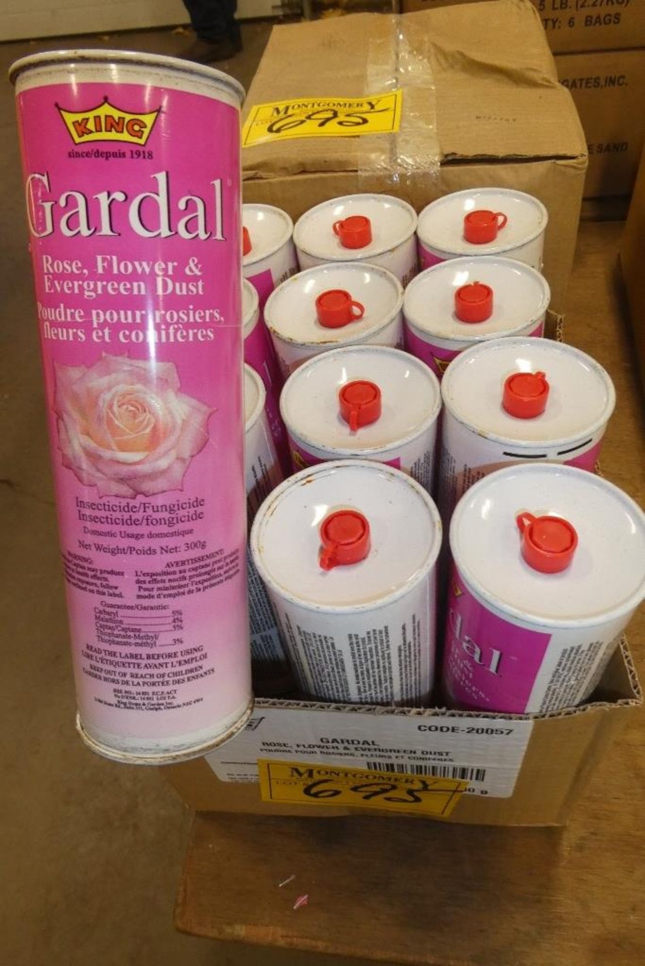 2 CTN OF 12/300G CANS OF GARDAL ROSE,FLOWER & EVERGREEN DUST