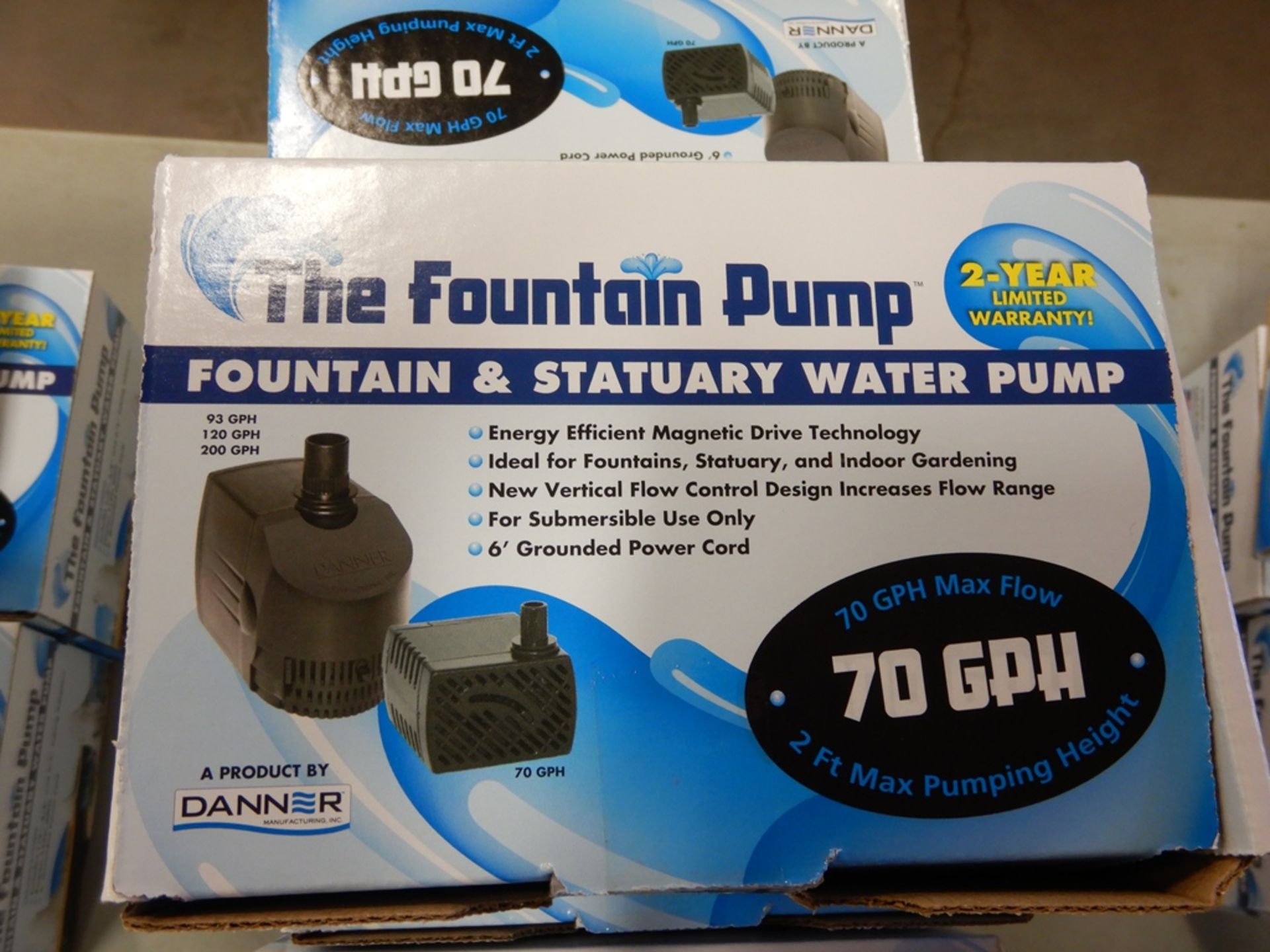 L/O 10 - "THE FOUNTAIN PUMP" FOUNTAIN & STATUARY WATER PUMPS - 70 GPH - Image 2 of 2