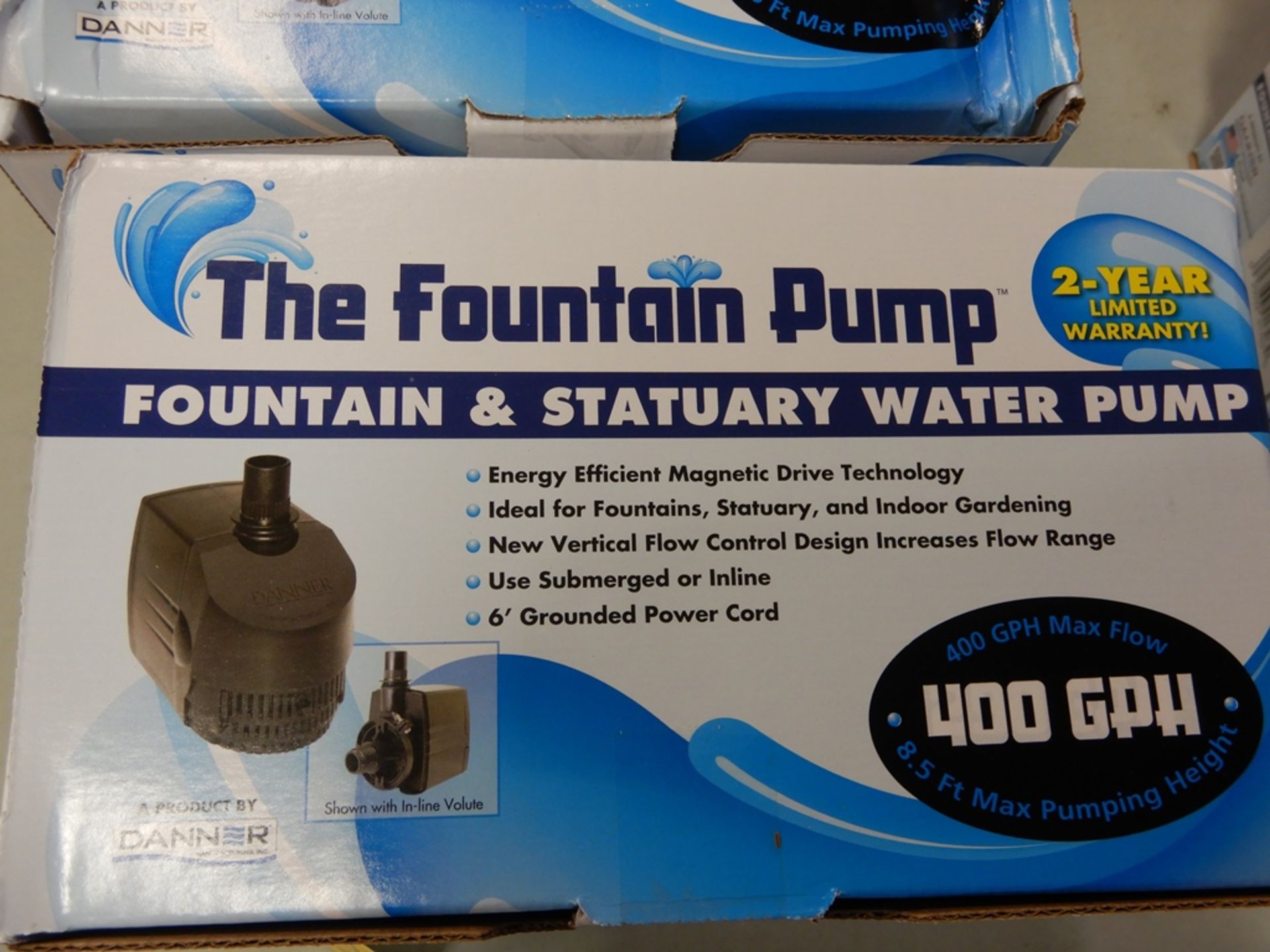 L/O 4 - "THE FOUNTAIN PUMP" FOUNTAIN & STATUARY WATER PUMPS - 400 GPH - Bild 2 aus 2