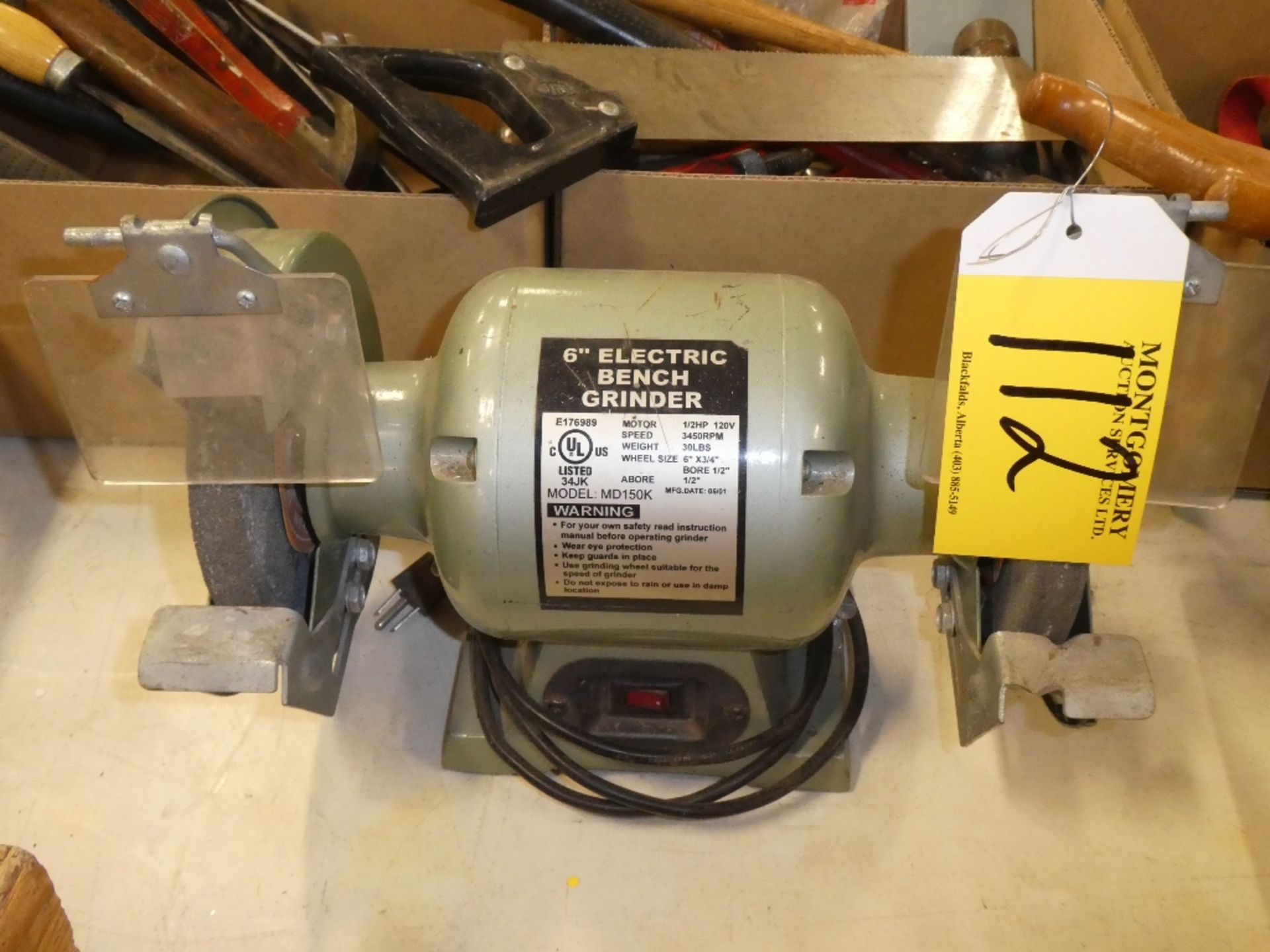 6" ELECTRIC BENCH GRINDER