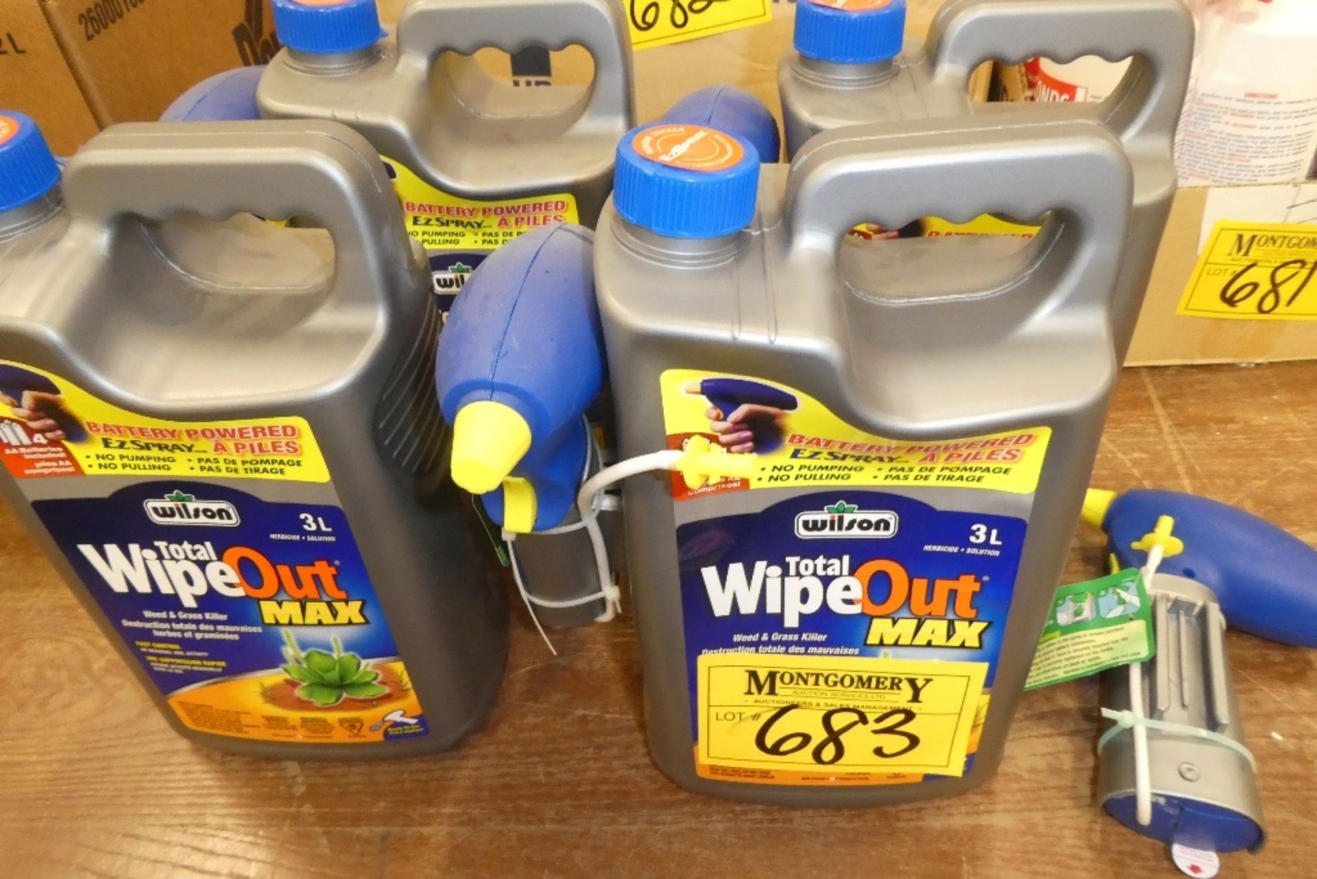 4-3L JUGS OF WILSON TOTAL WIPE OUT MAX WEED & GRASS KILLER