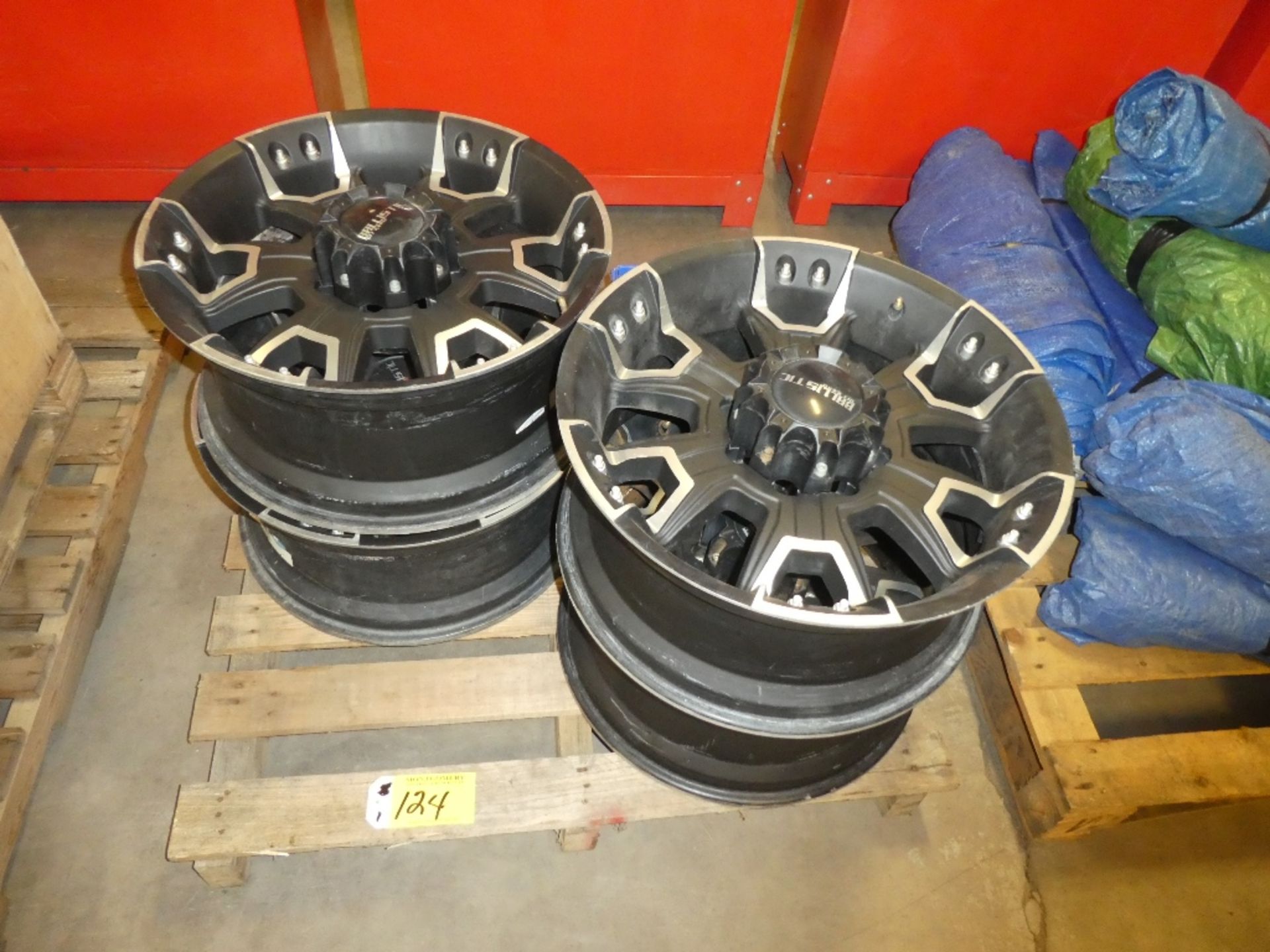 4 - BALLISTIC OFF ROAD 20" TIRE RIMS