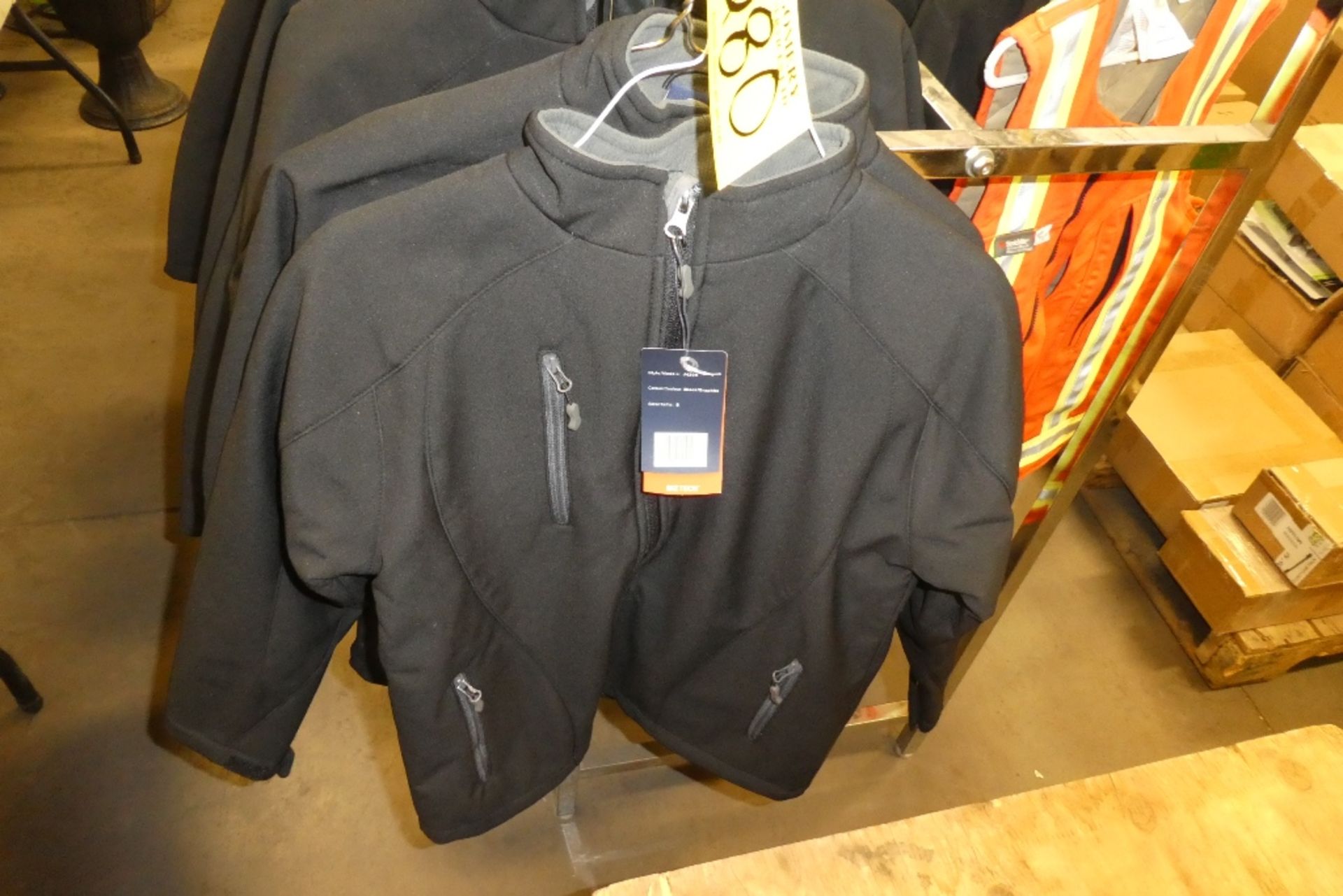 2-BIZ TECH J420K BLACK JACKETS, YOUTH SIZE 8