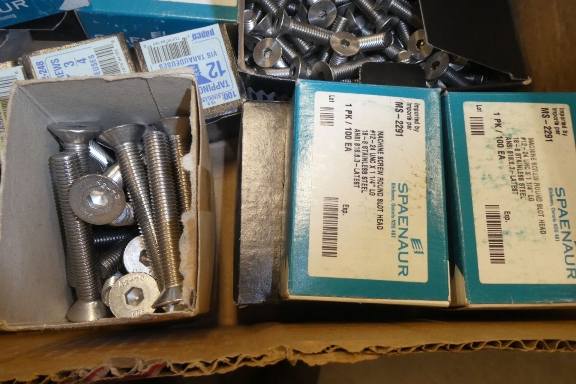 L/O ASSORTED MACHINE SCREWS, TAPPING SCREWS, FLAT SOCKET HEAD SCREWS, ETC - Image 4 of 4