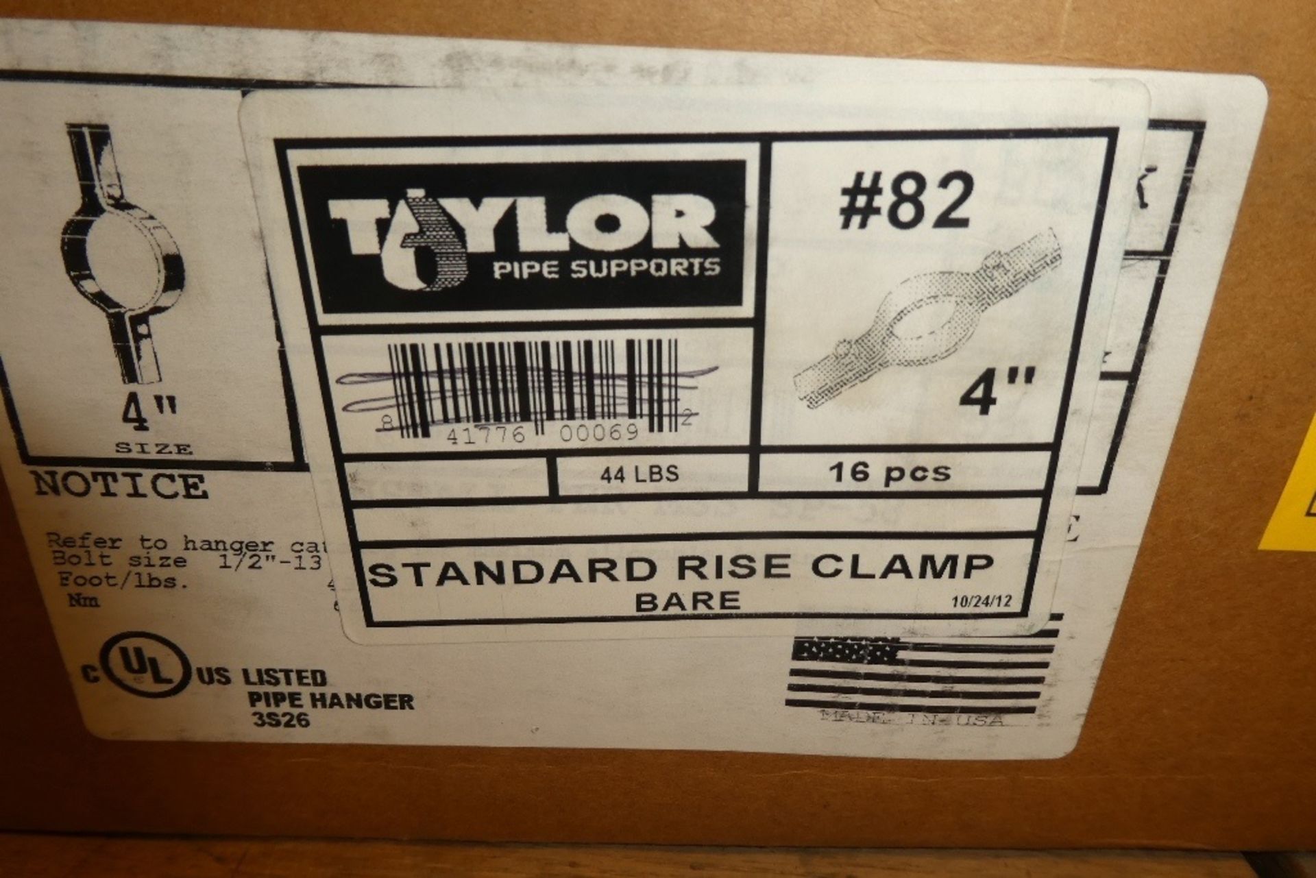 L/O 4" STANDARD RISE CLAMPS - Image 2 of 2