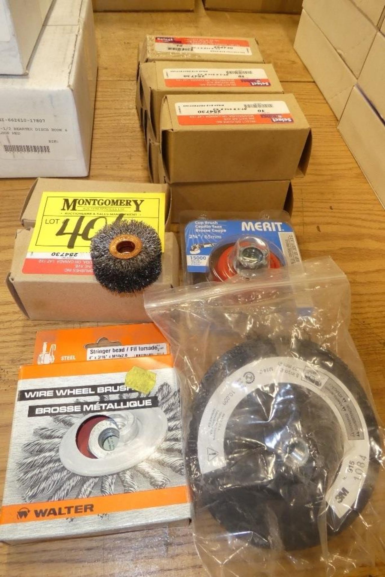 L/O WIRE WHEELS, WIRE CUP BRUSH, GRINDING DISCS