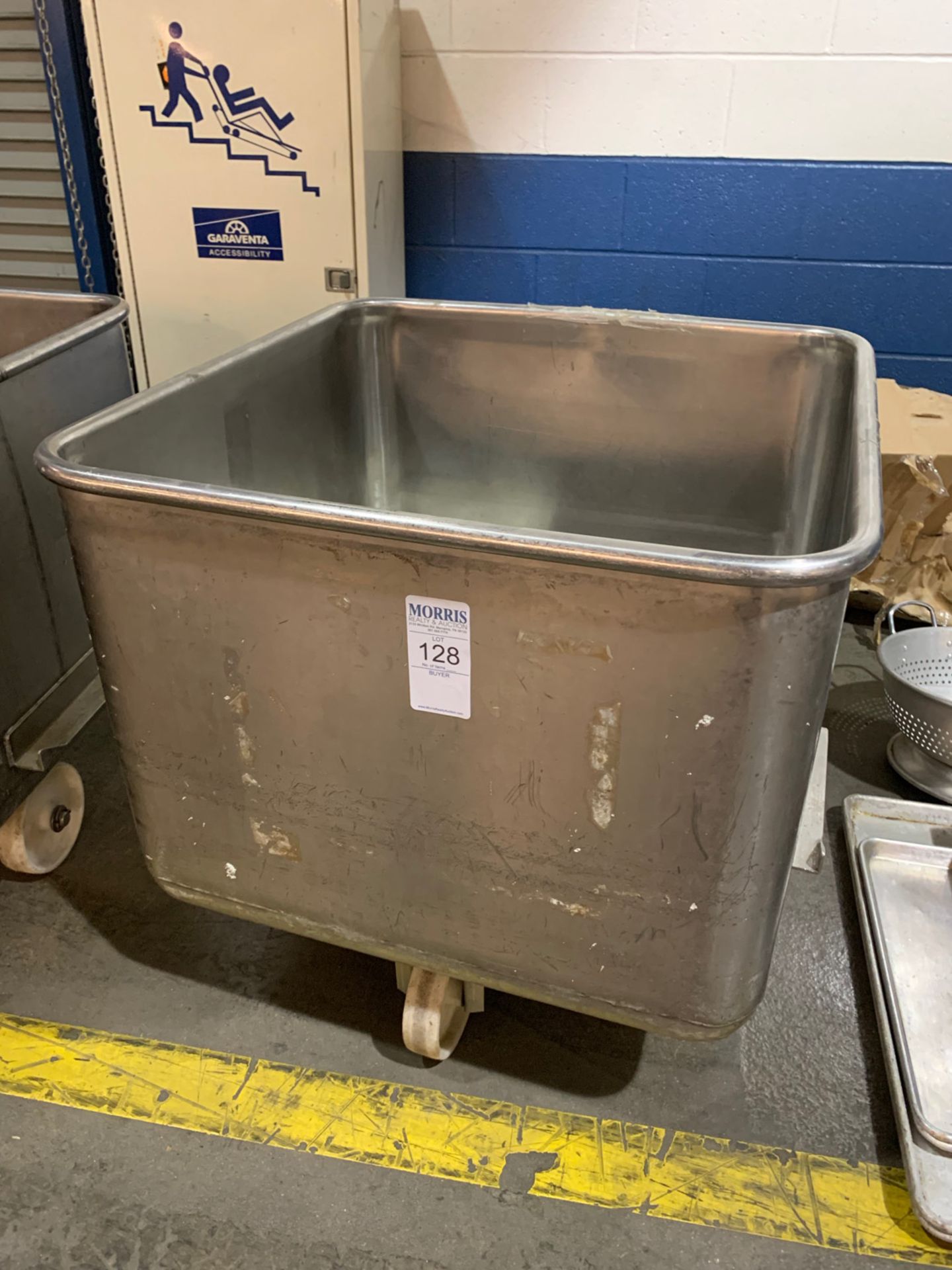 Meat tub, stainless steel