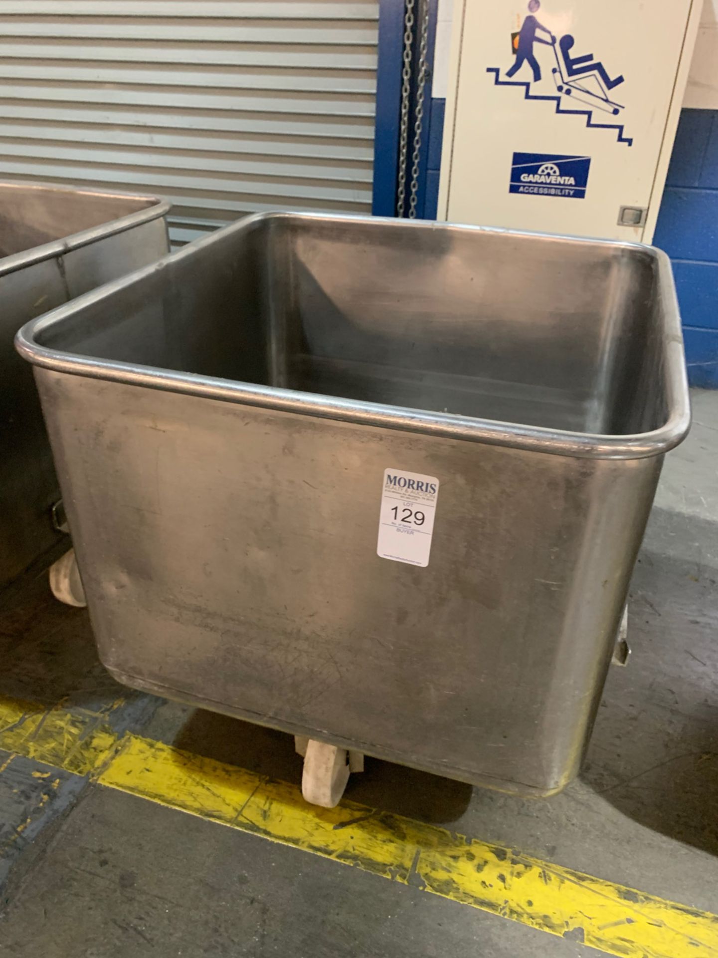 Meat tub, stainless steel