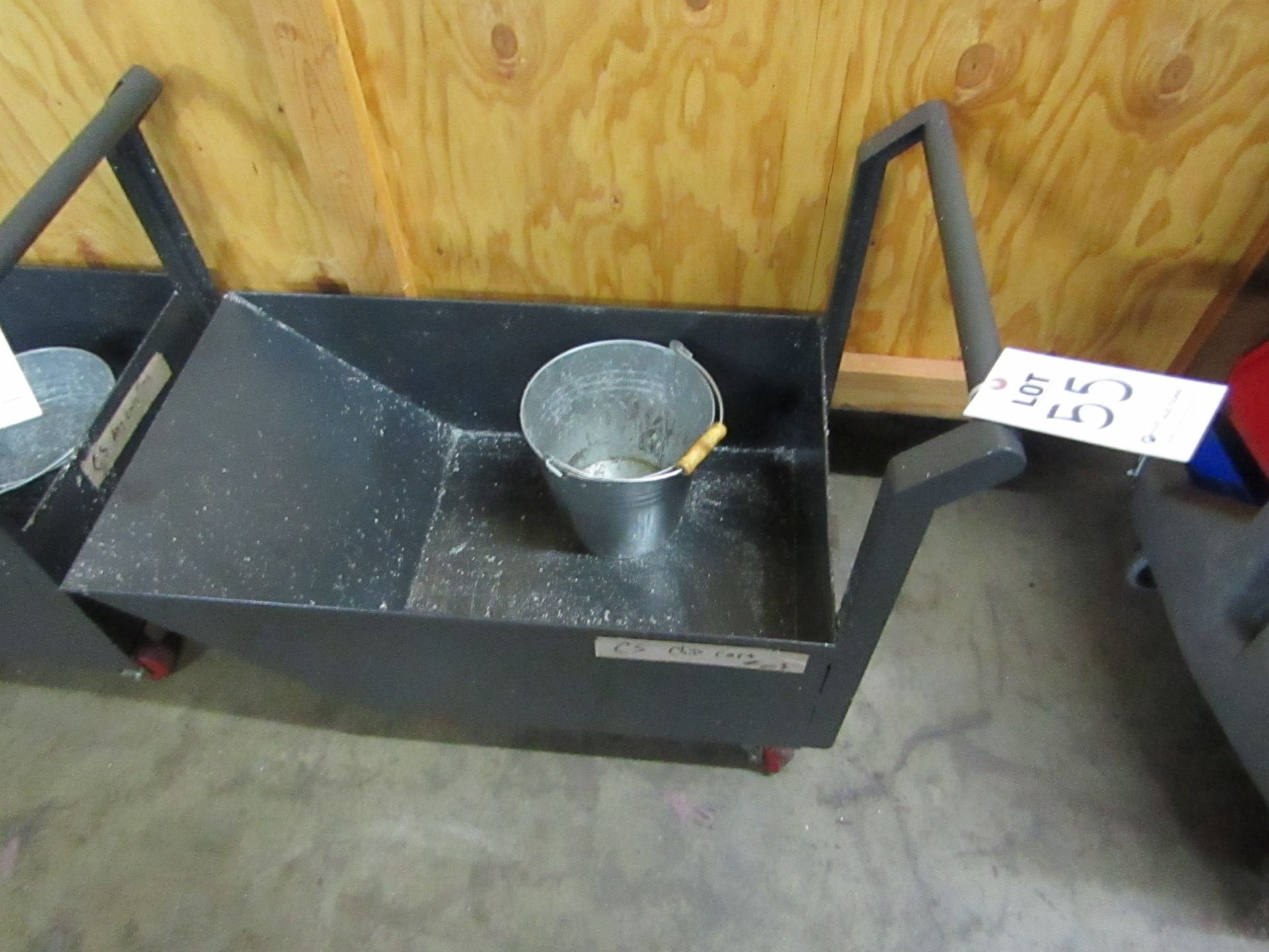 ROLLING CHIP CART WITH BUCKET