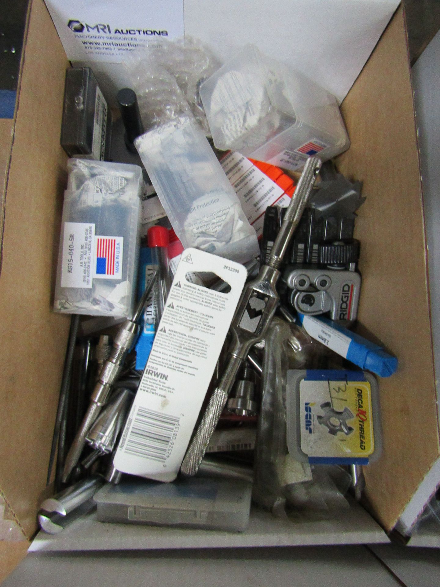 LOT TO INCLUDE: MISC. TAPS, TAP HOLDERS, DRILLS, SAW BITS - Bild 2 aus 2