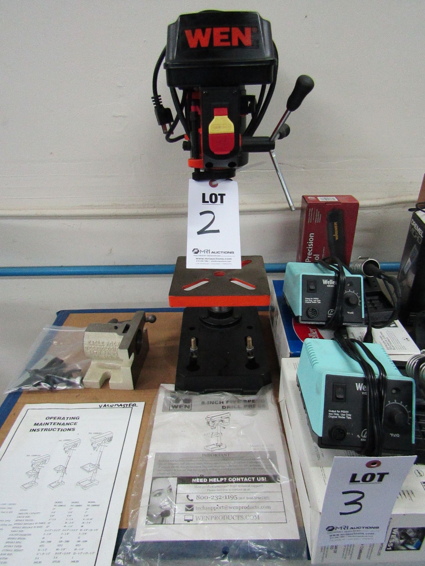 WEN DRILL PRESS, 8' 5 SPEED, MODEL 4208, S/N: GLT1607BY07523