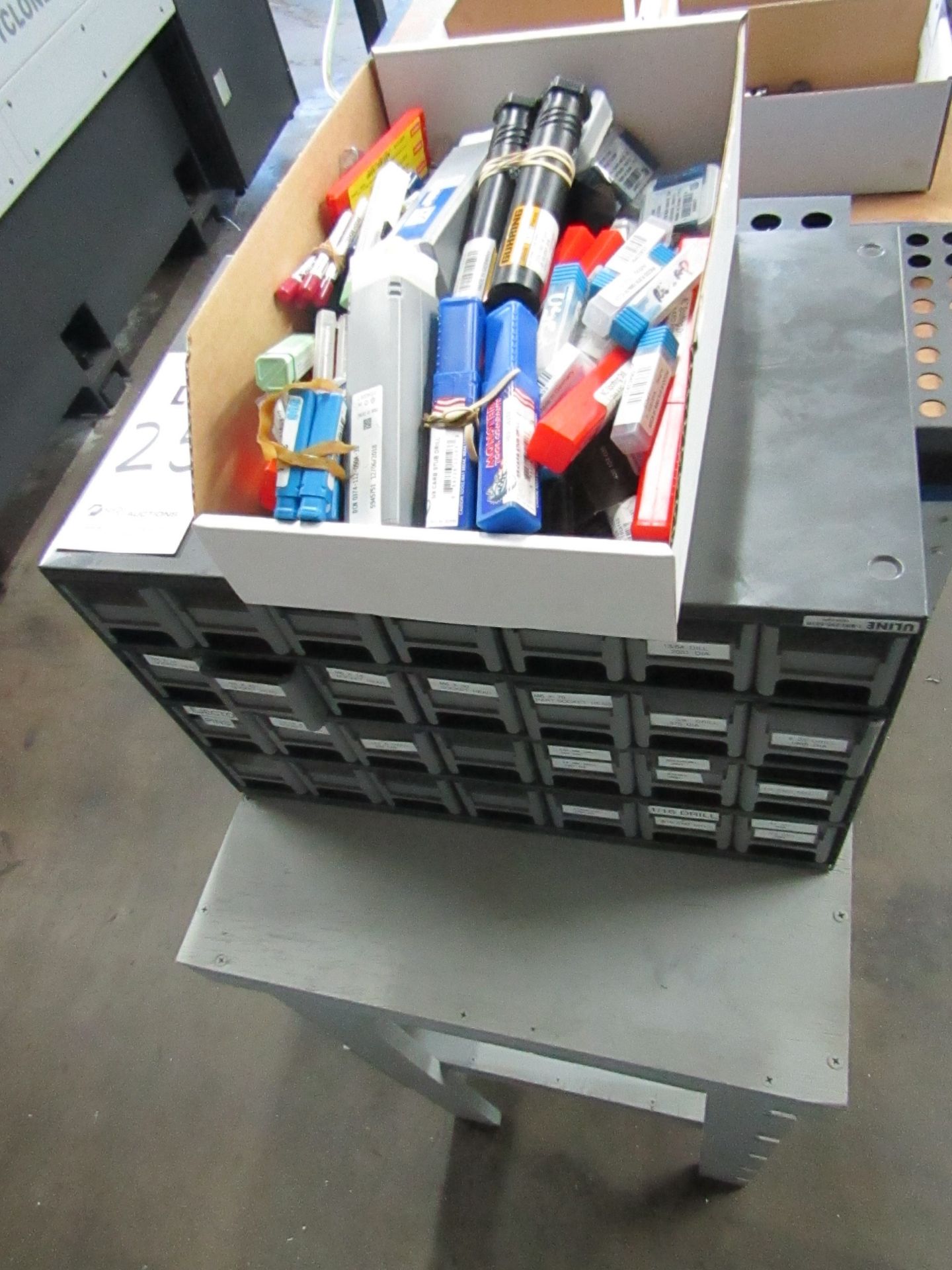 TOOL ORGANIZER TO INCLUDE BUT NOT LIMITED TO: CARBIDE TOOLING, DRILL BITS, END MILLS, AND HARDWARE - Image 9 of 9