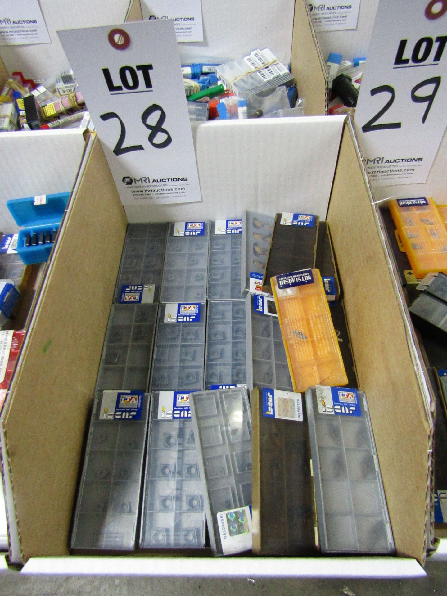 LOT TO INCLUDE: MISC. ISCAR, SWISSCUT, AND SANDVIK CARBIDE INSERTS, FULL AND PARTIAL