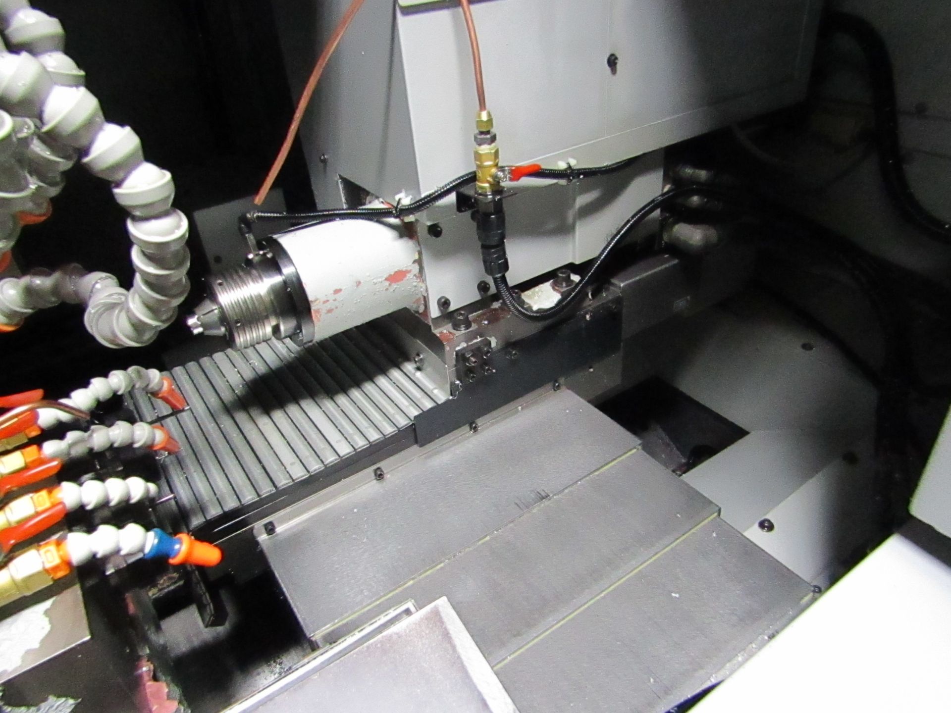 2016 GANESH CYCLONE 32CS SWISS TURNING LATHE, CHIP CONVEYOR WITH CHIP CATCHER, S/N: CB160512, W/ - Image 4 of 24