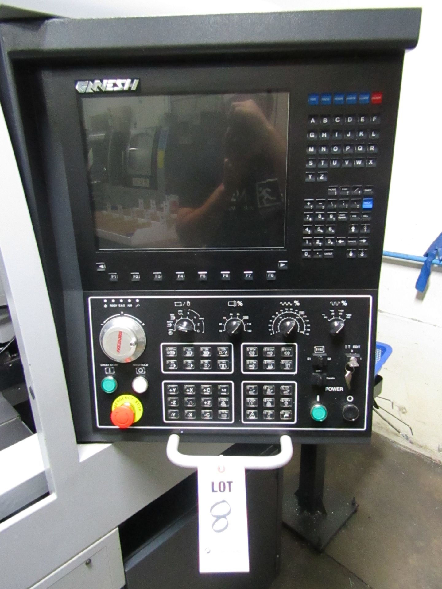 2016 GANESH CYCLONE 32CS SWISS TURNING LATHE, CHIP CONVEYOR WITH CHIP CATCHER, S/N: CB160512, W/ - Image 2 of 24
