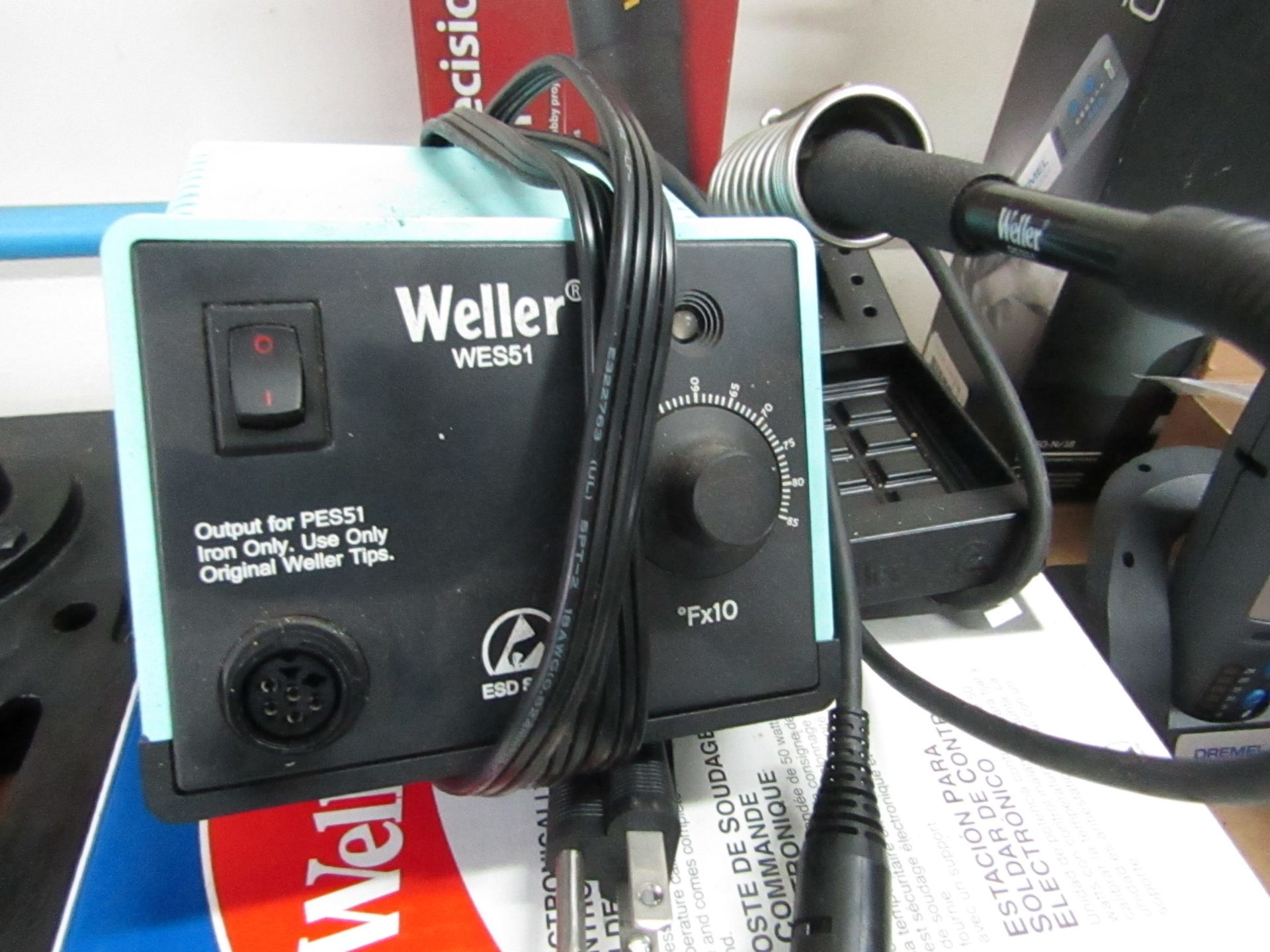 LOT TO INCLUDE: (2) WELLER SOLDERING STATIONS, MODEL WES51, (2) WAGNER PRECISION HEAT TOOL, MODEL - Image 2 of 3