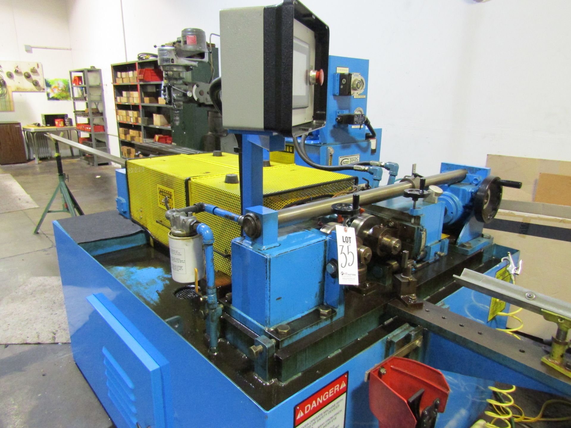 TMC TESKER THREAD ROLLER, MODEL 200, SERIAL 01744, MANUFACTURED 2001. LOT TO INCLUDE: LARGE QUANTITY - Image 3 of 11