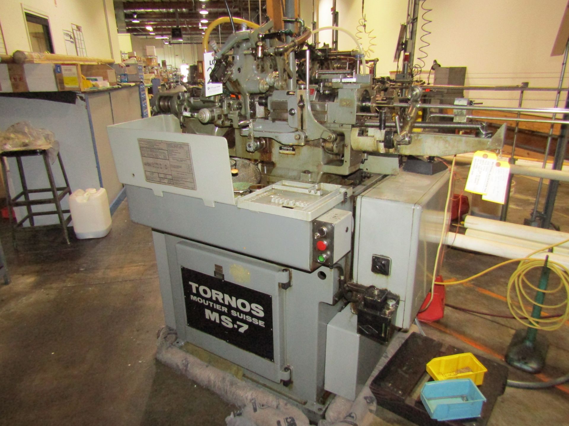 TORNOS AUTOMATIC SWISS LATHE, MODEL MS-7, SERIAL MS 50150 - Image 3 of 10